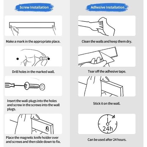 Soporte Magnético para Cuchillos QST EXPRESS 51.9 cm Acero Inoxidable