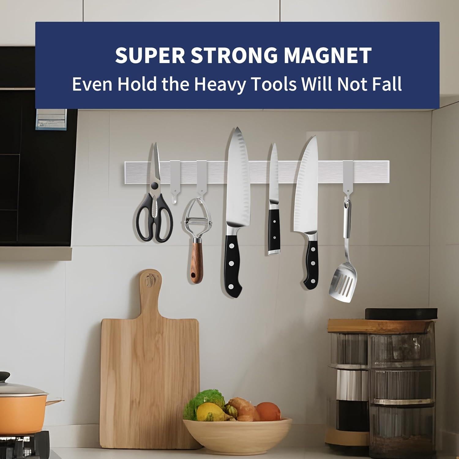 Soporte Magnético para Cuchillos QST EXPRESS 51.9 cm Acero Inoxidable