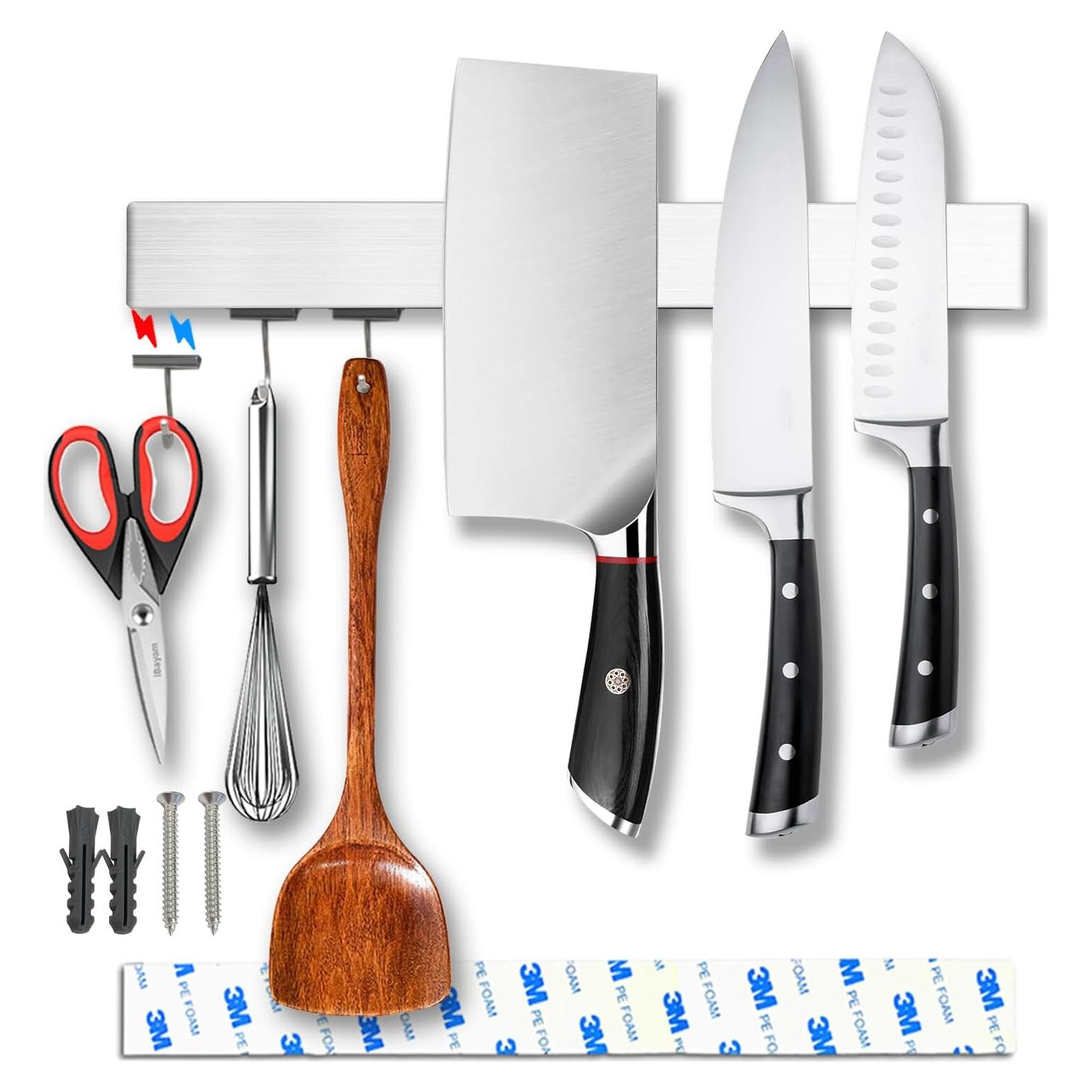 Soporte Magnético para Cuchillos YIIYIIN 35.56 cm Acero Inoxidable