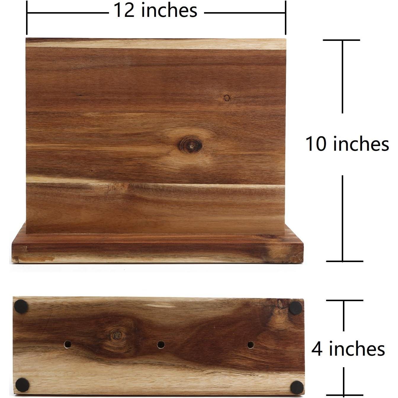 Soporte Magnético para Cuchillos Resafy 30.48x25.4cm Acacia