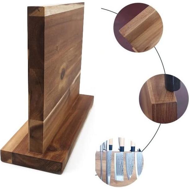 Soporte Magnético para Cuchillos Resafy 30.48x25.4cm Acacia