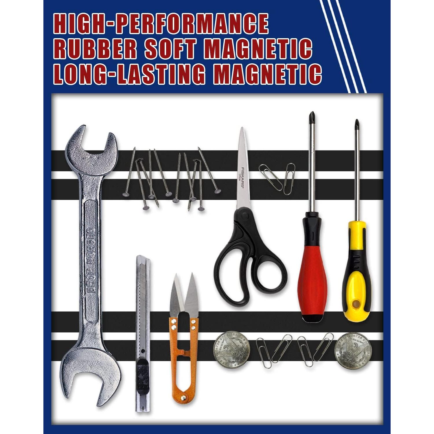 Cinta Magnética Gwybkq 2 Rollos 16ft Adhesivo Fuerte