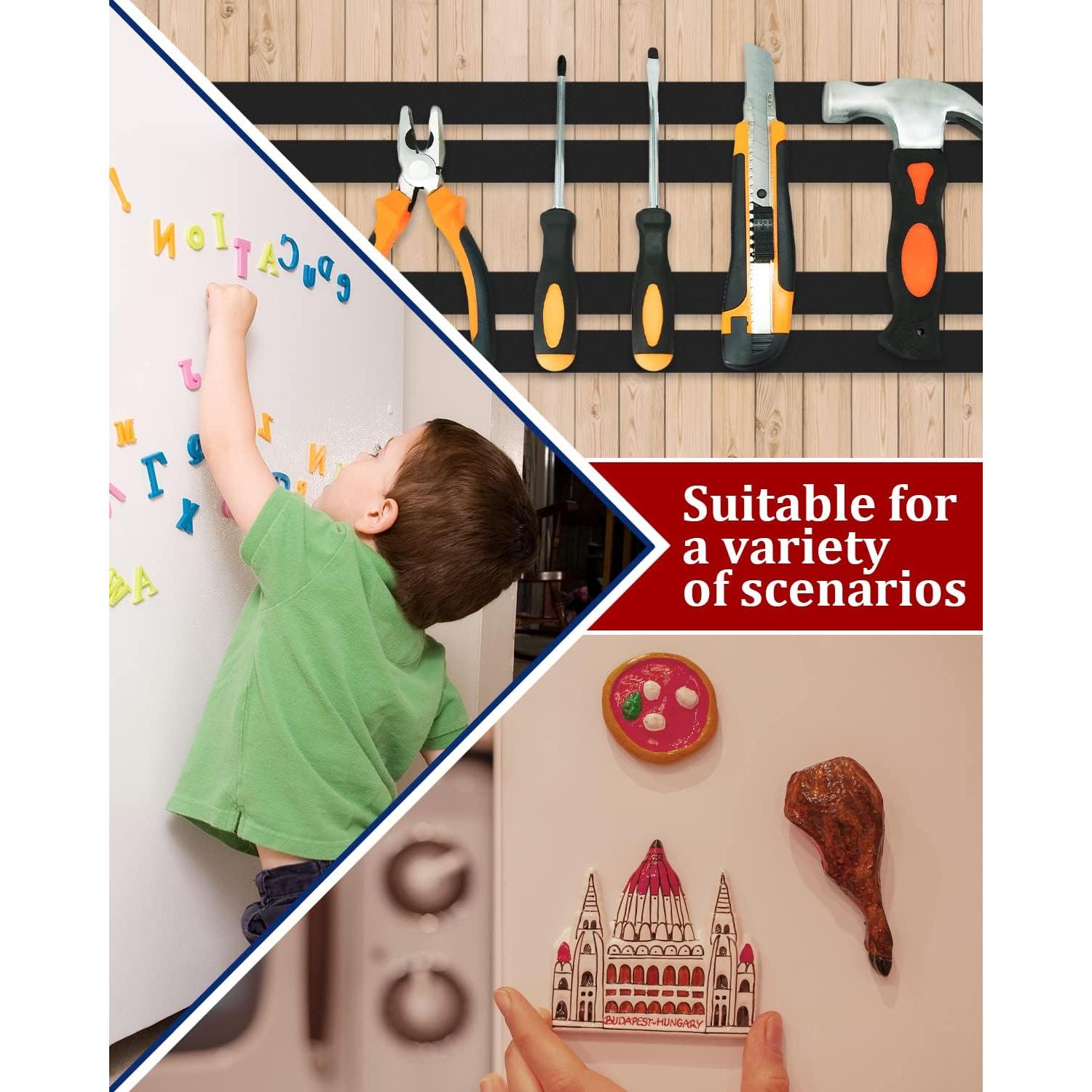 Cinta Magnética Gwybkq 2 Rollos 16ft Adhesivo Fuerte