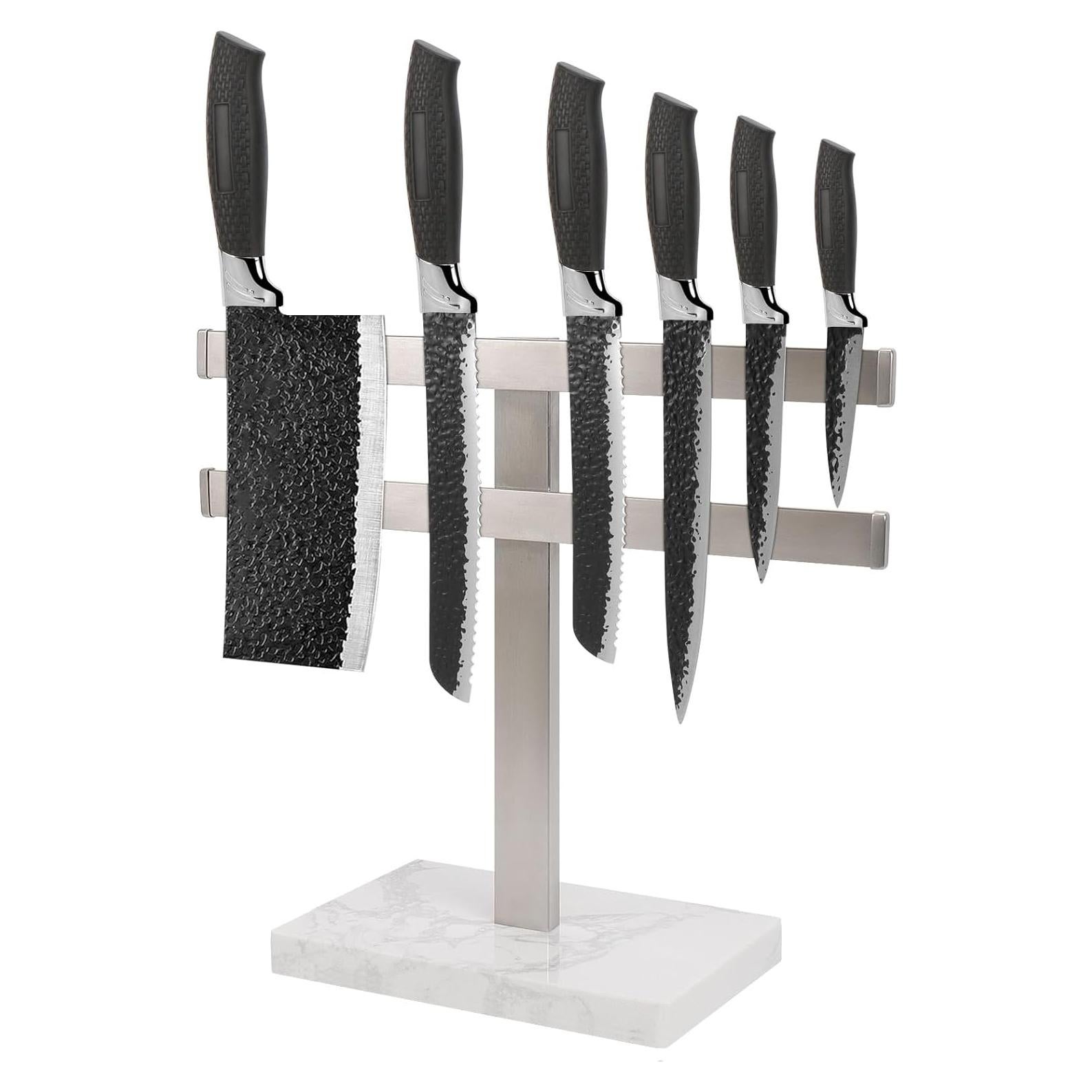 Soporte Magnético para Cuchillos BathAce con Base de Mármol