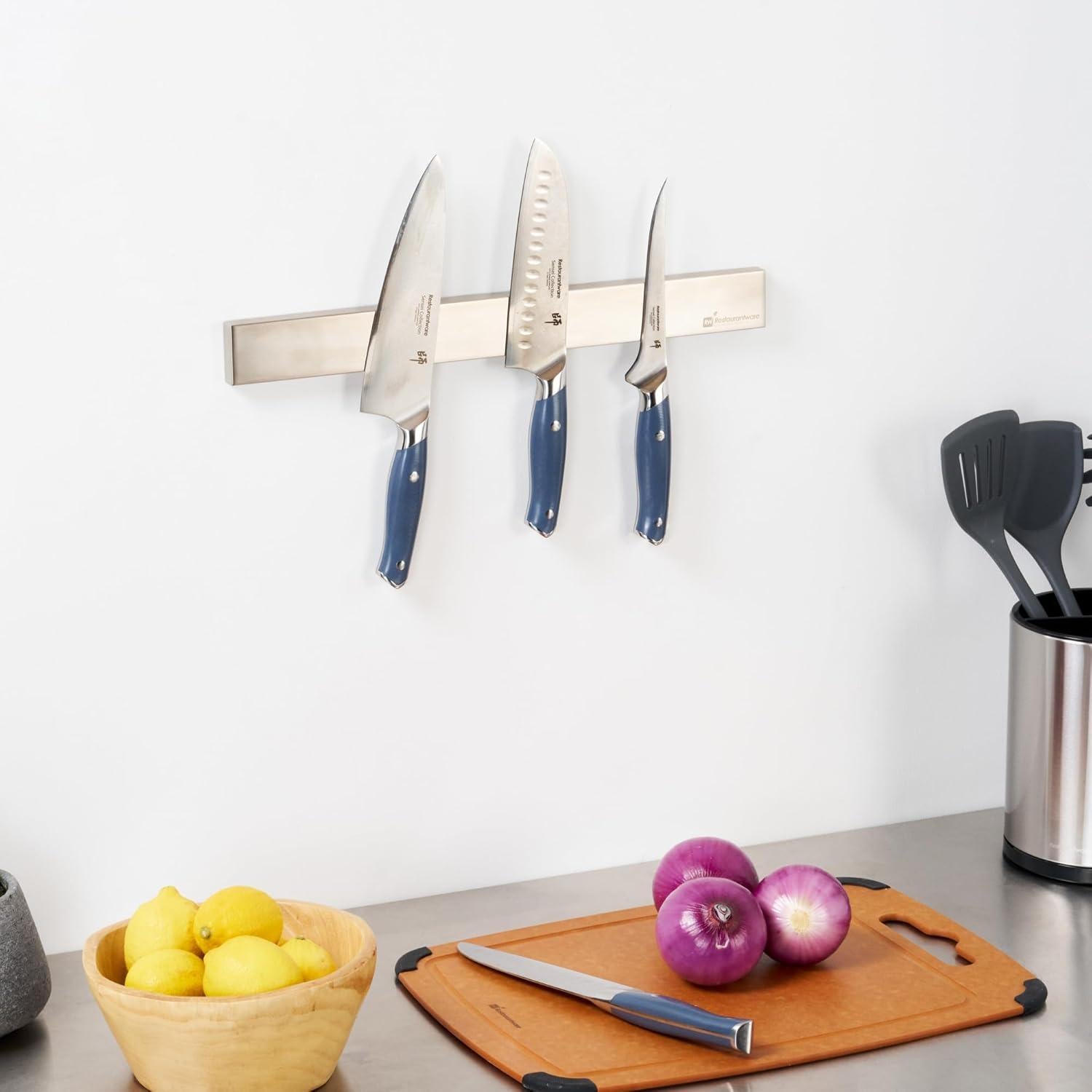 Soporte Magnético para Cuchillos Met Lux 45.72 cm Acero Inoxidable