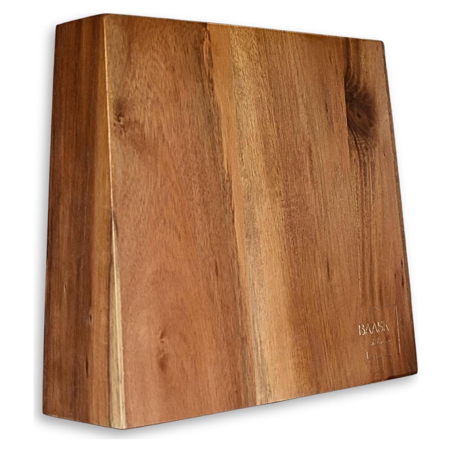 Soporte Magnético para Cuchillos BAASK de Madera Acacia 8 Cuchillos