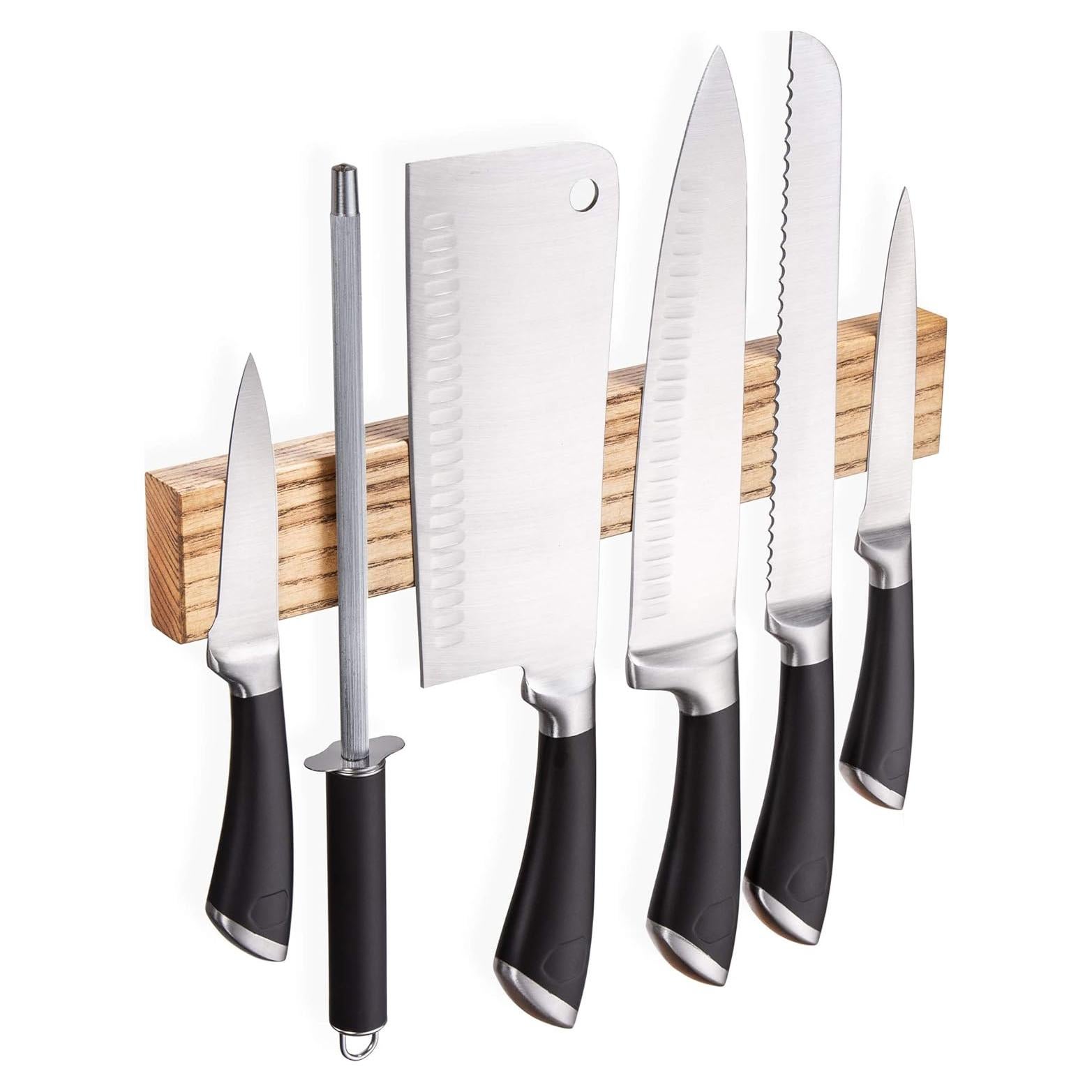 Tira Magnética para Cuchillos Ashtree 30.48 cm Madera ECO