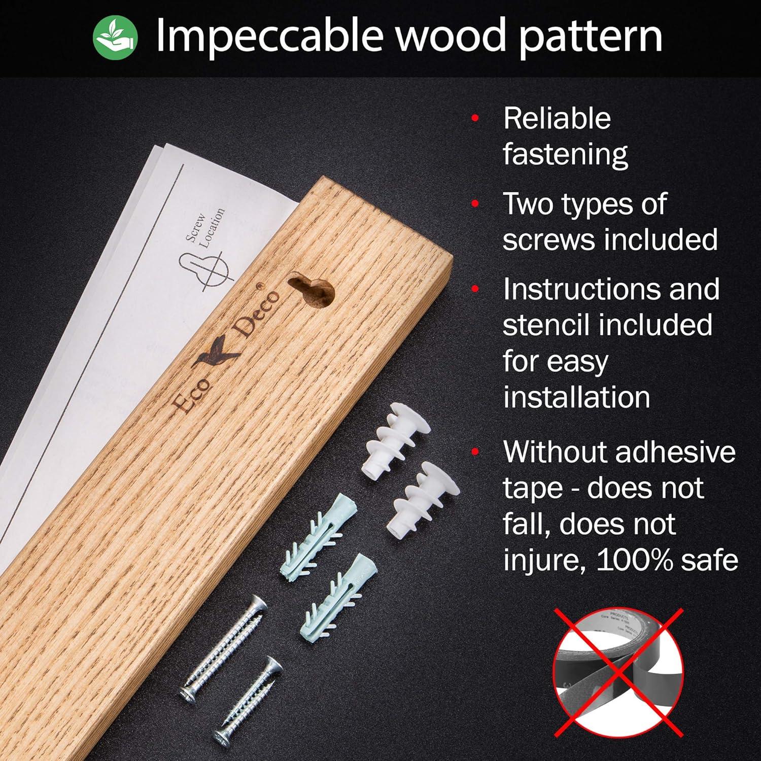 Tira Magnética para Cuchillos Ashtree 30.48 cm Madera ECO