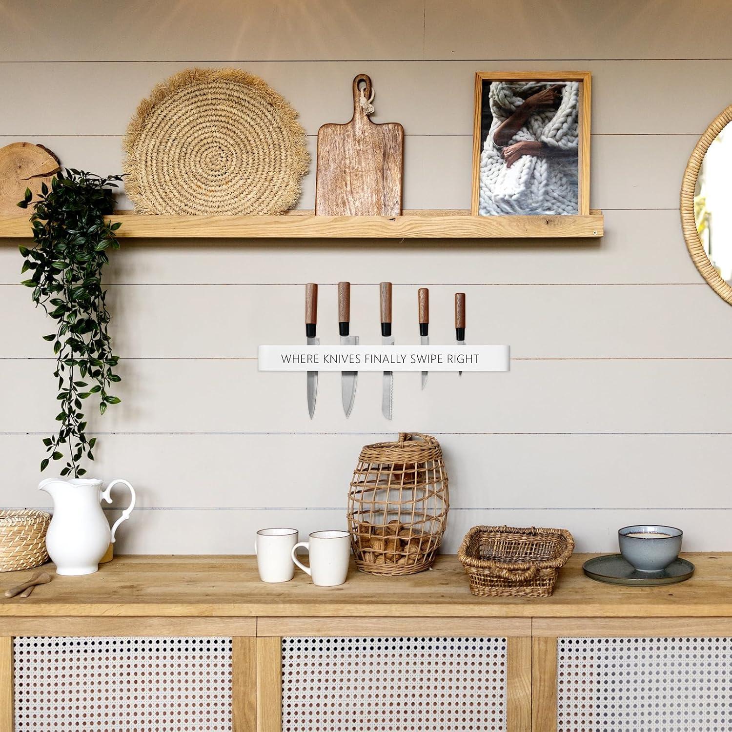 Soporte Magnético para Cuchillos CHONIC 61 cm Blanco