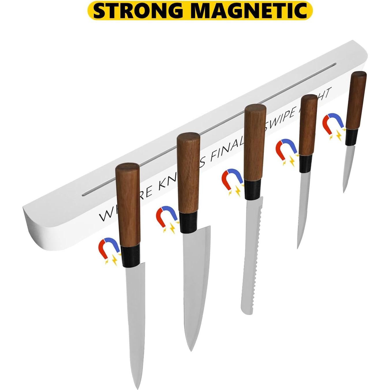 Soporte Magnético para Cuchillos CHONIC 61 cm Blanco