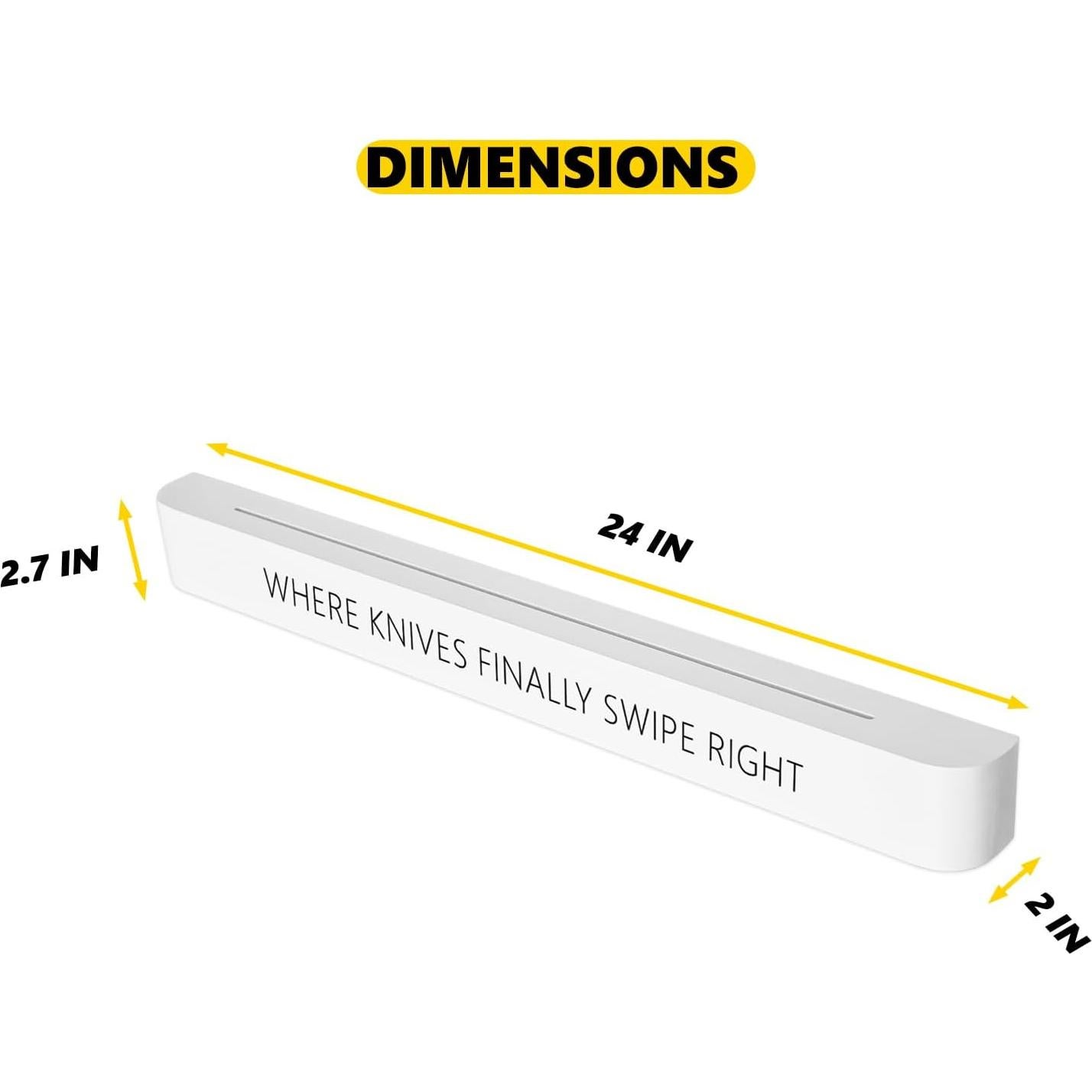 Soporte Magnético para Cuchillos CHONIC 61 cm Blanco
