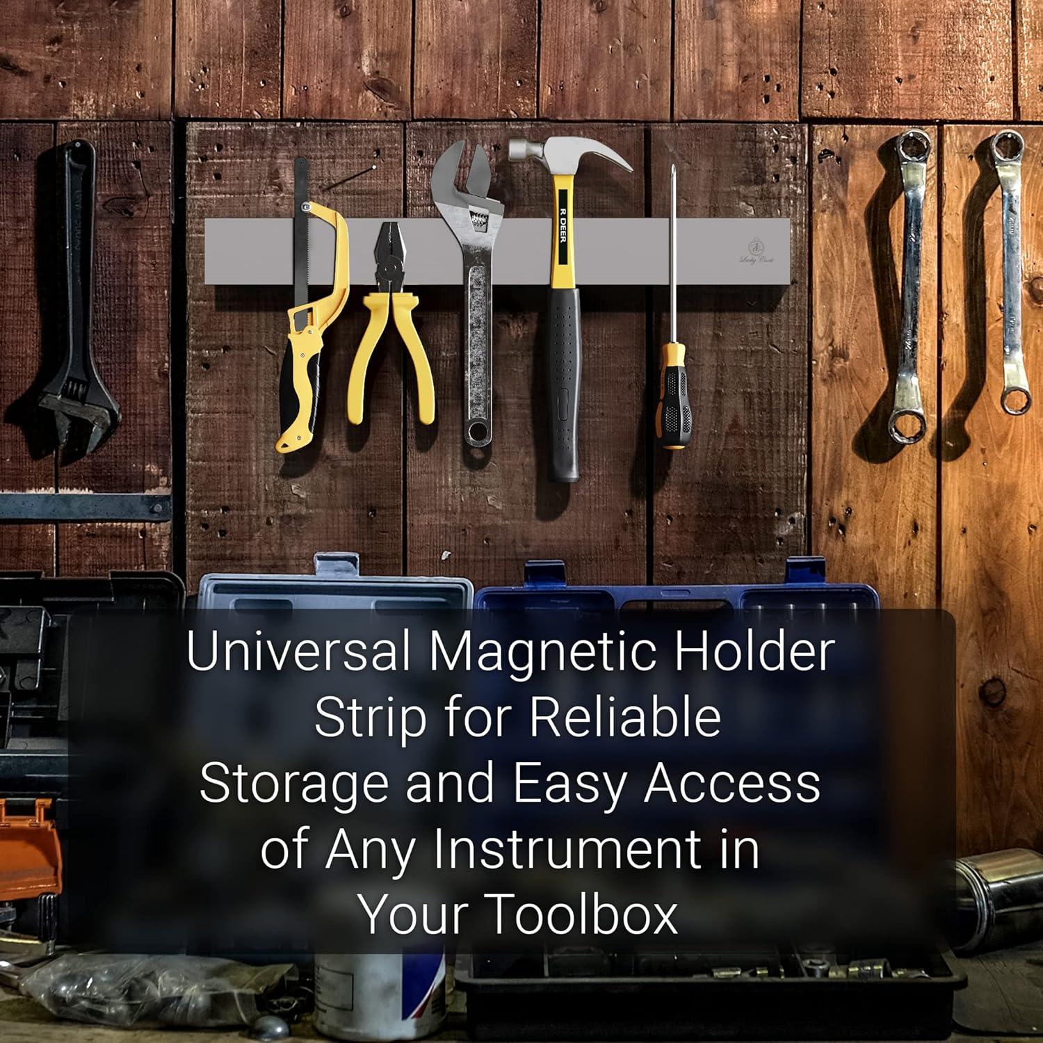 Soporte Magnético para Cuchillos Lucky Cook 40.6 cm Acero Inoxidable