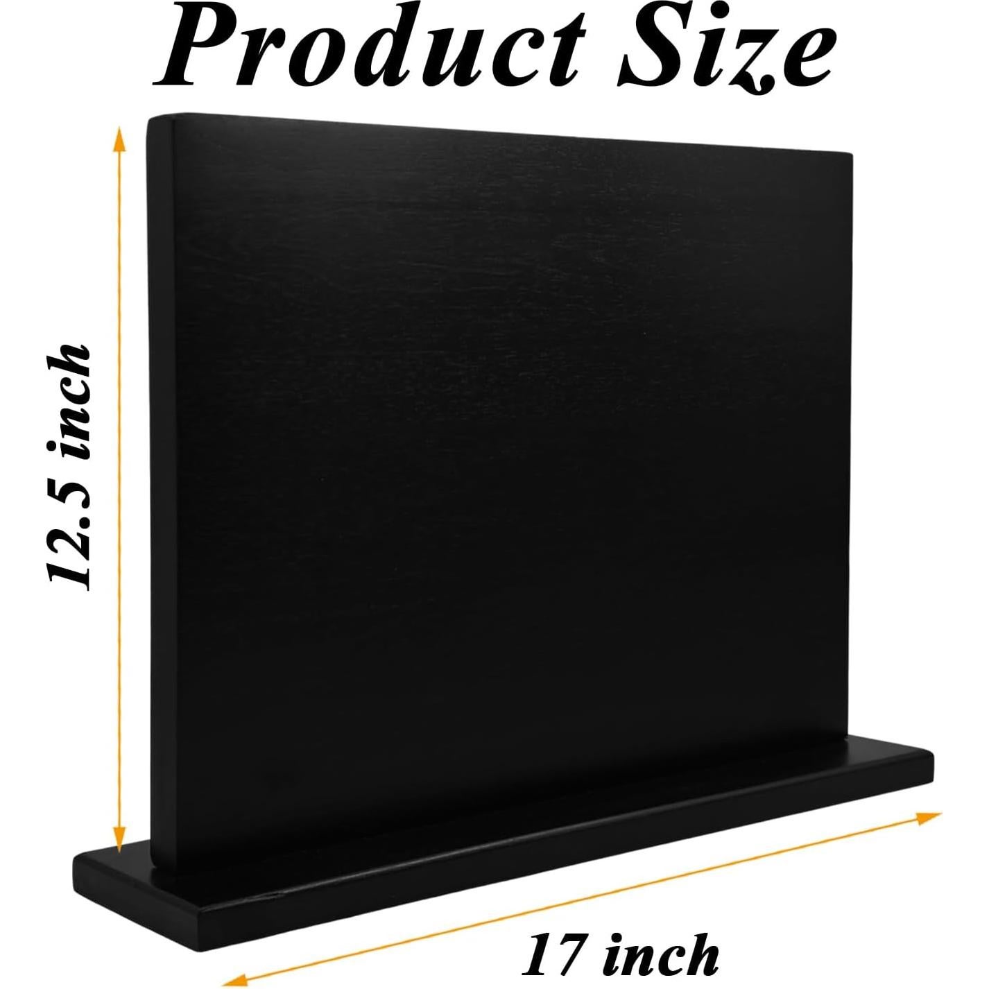 Soporte Magnético para Cuchillos Unihrpa de Acacia Negra 40x30 cm