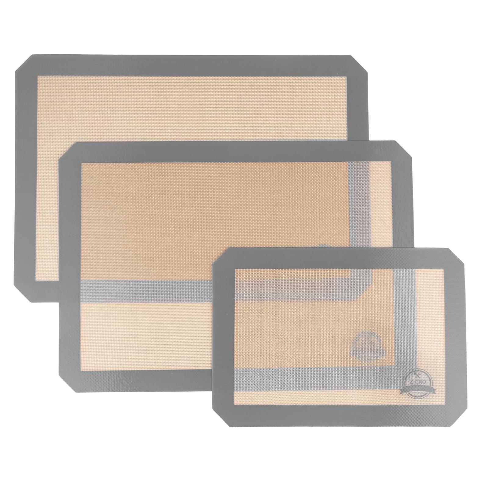 Tapetes de Hornear de Silicona ZICRO - 3 Piezas Reutilizables