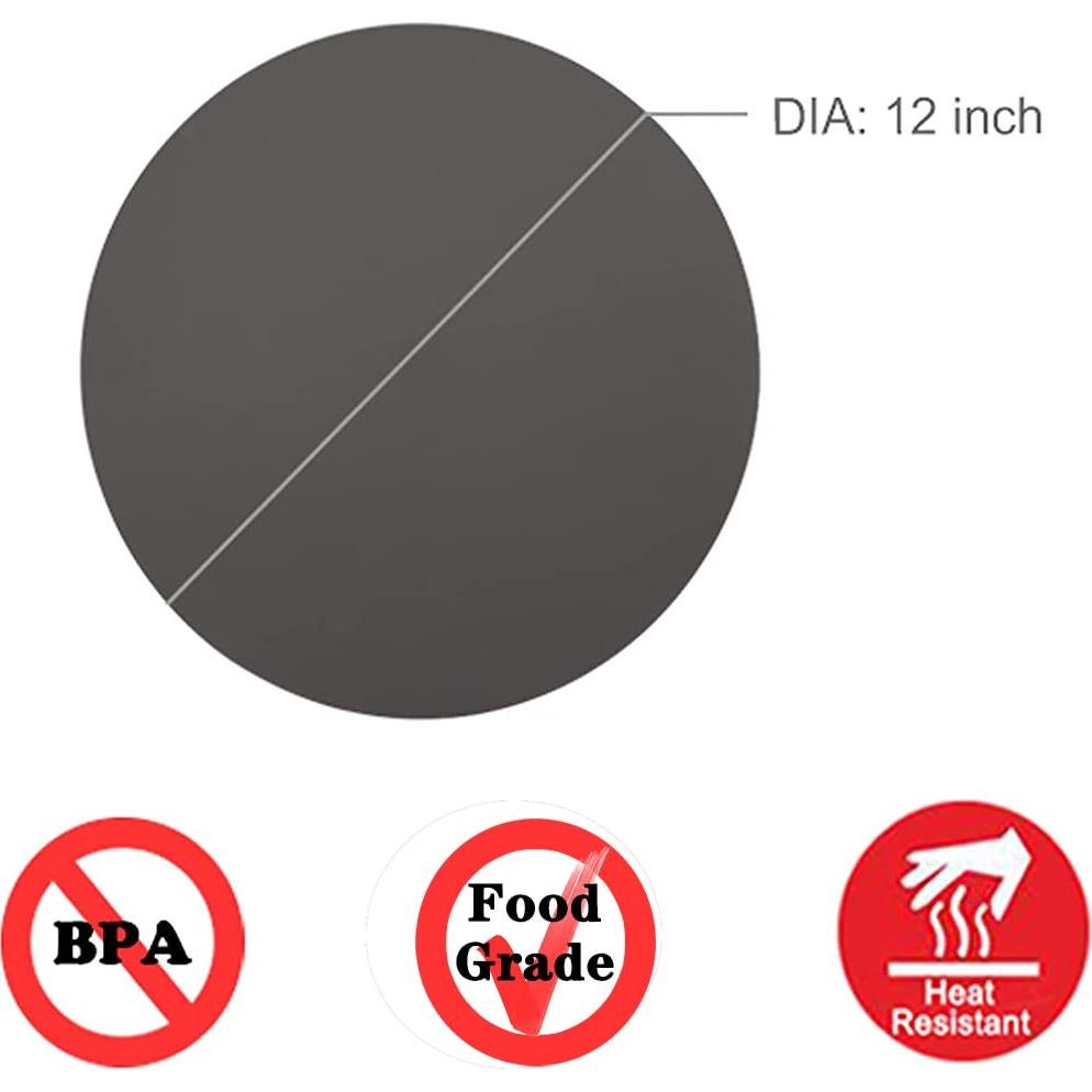 Alfombrilla de Silicona para Microondas KongNai 30 cm Gris