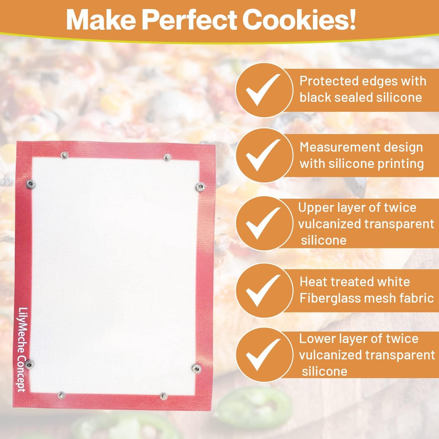 Alfombrilla de Silicona Antiadherente Lilymeche 40x30 cm 2pc