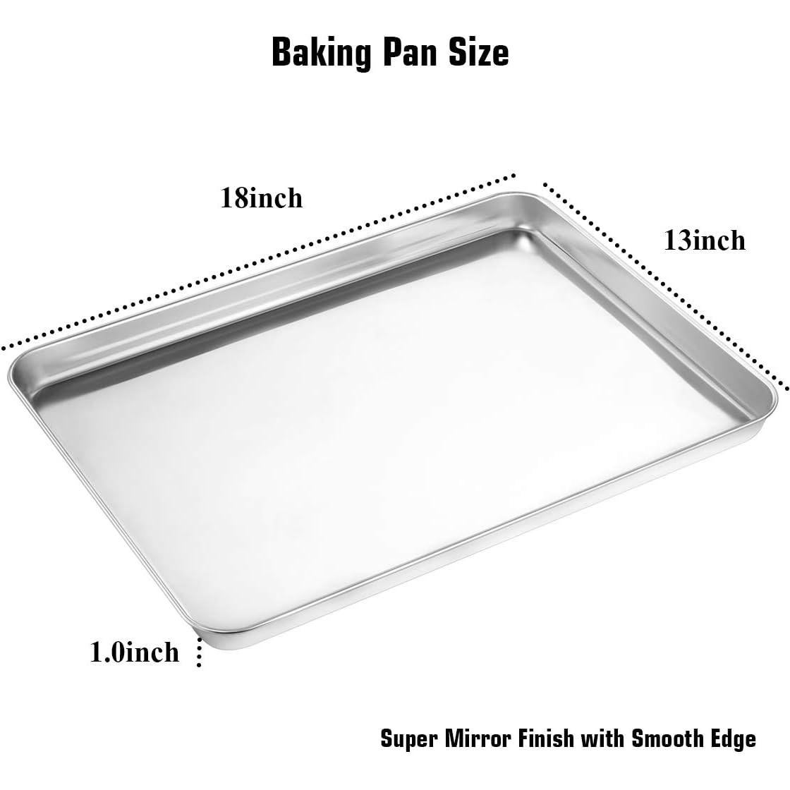 Juego de Bandejas para Hornear Wildone 4 Piezas Acero Inoxidable