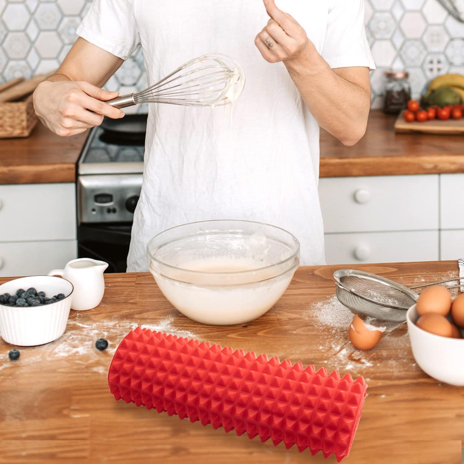 Alfombrilla de Hornear de Silicona Wolecok 40.6x27.9 cm Roja