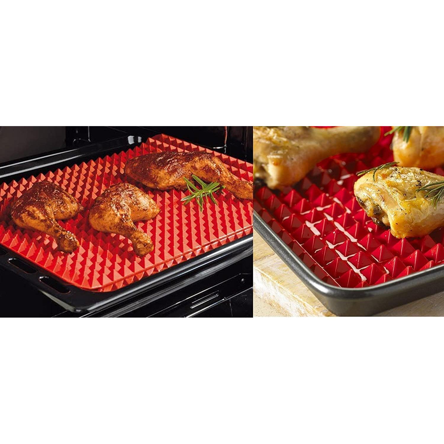 Sartén Pirámide Superior OrangeTag 41x28 cm Silicona Roja