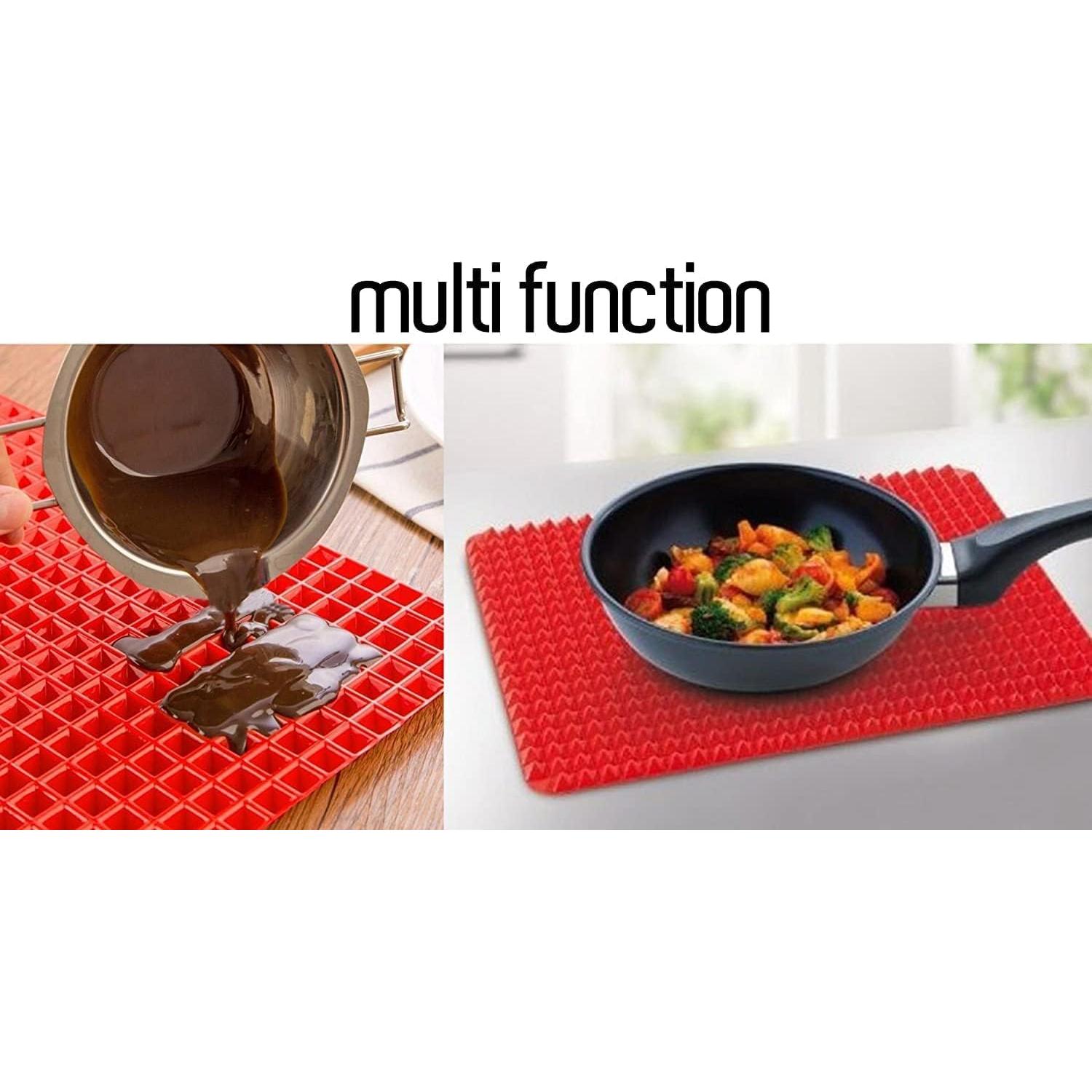 Sartén Pirámide Superior OrangeTag 41x28 cm Silicona Roja