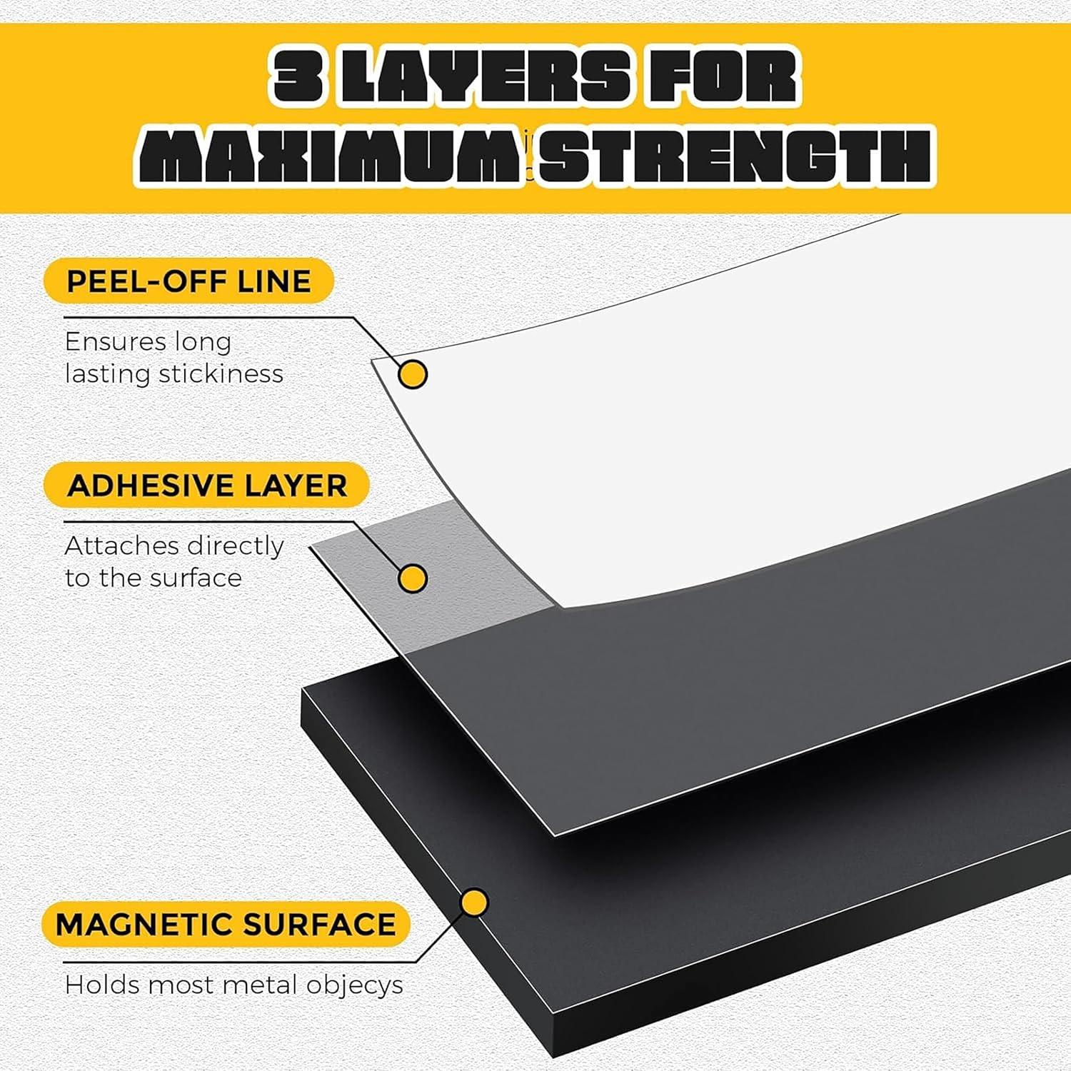 Cinta Magnética Autoadhesiva SALEX 6.35 mm x 12.19 m