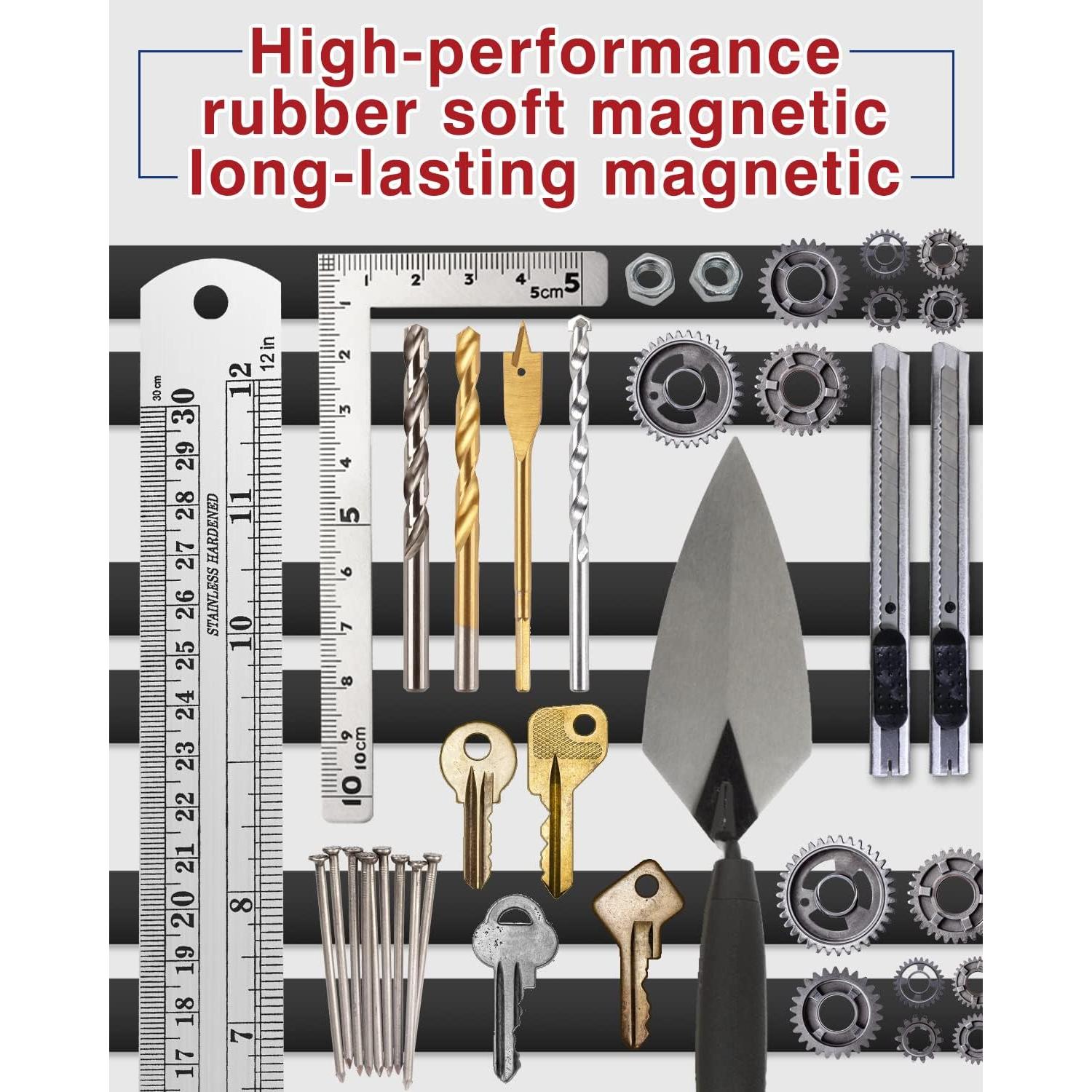 Cinta Magnética Adhesiva Gwybkq 3 Rollos 10 Pies 12.7mm