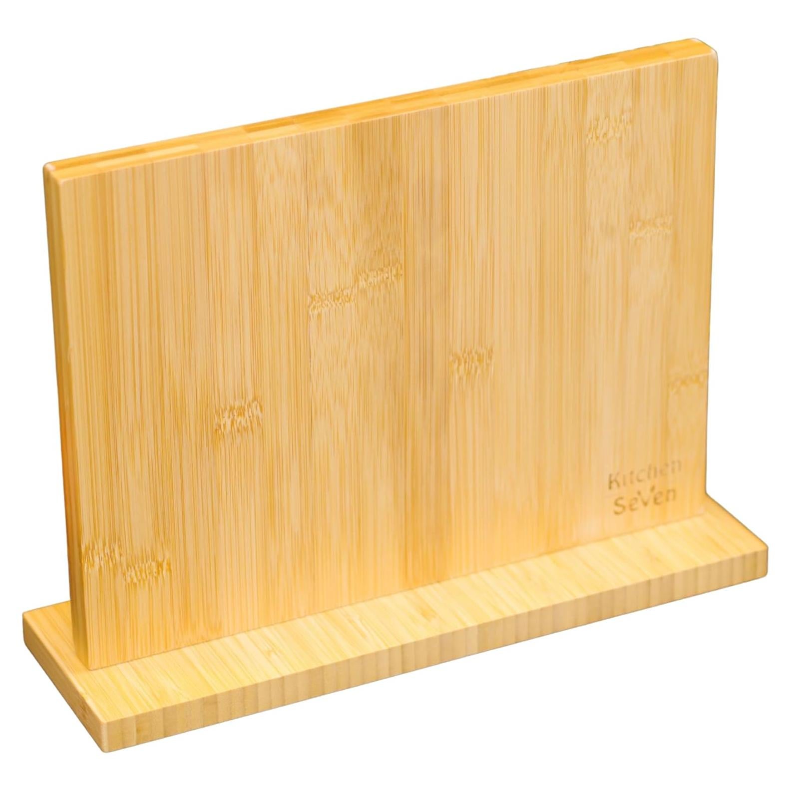 Bloque de cuchillos magnético Kitchen Seven 14 cuchillos bambú