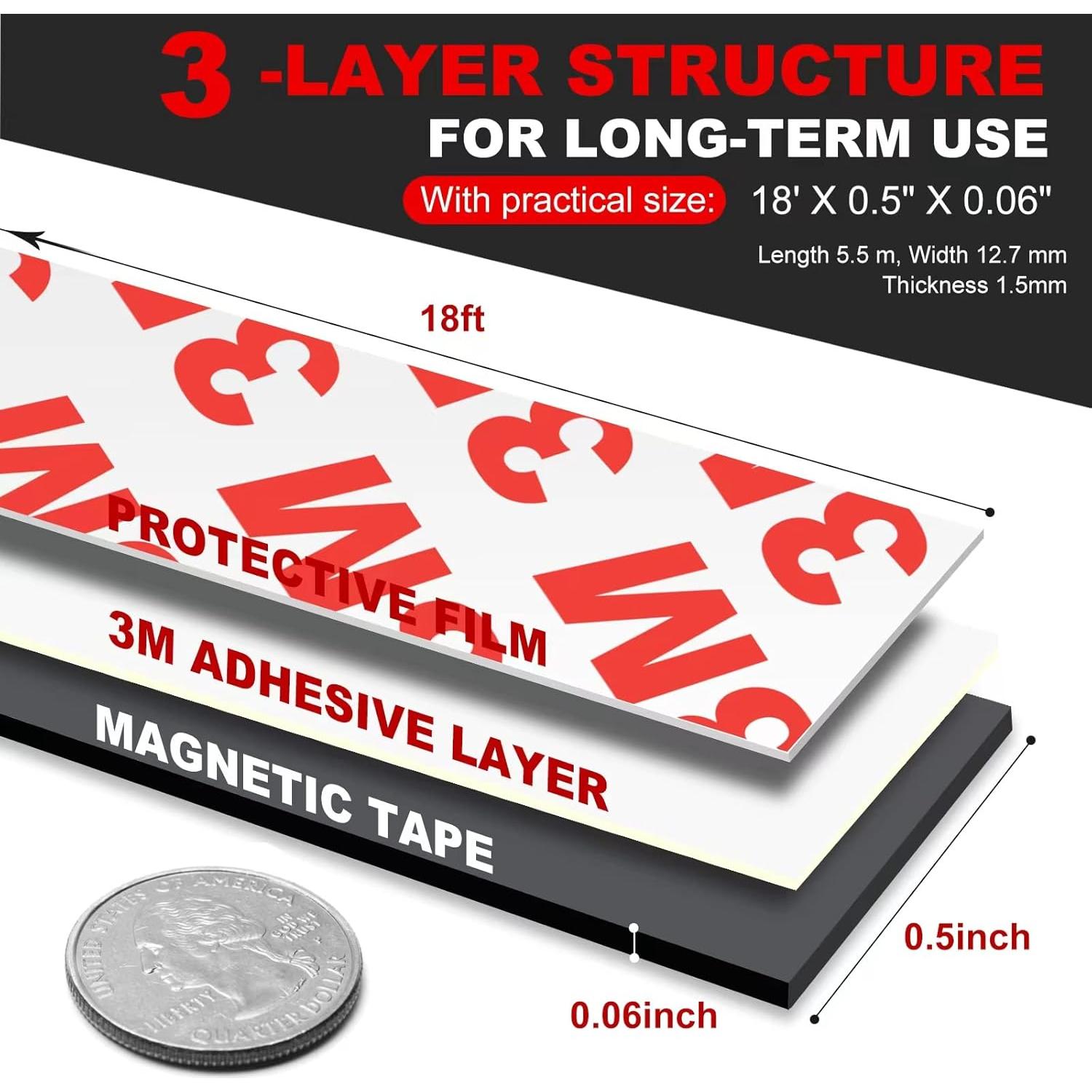 Cinta Magnética Adhesiva 3M Thaibear 12.7mm x 5.5m