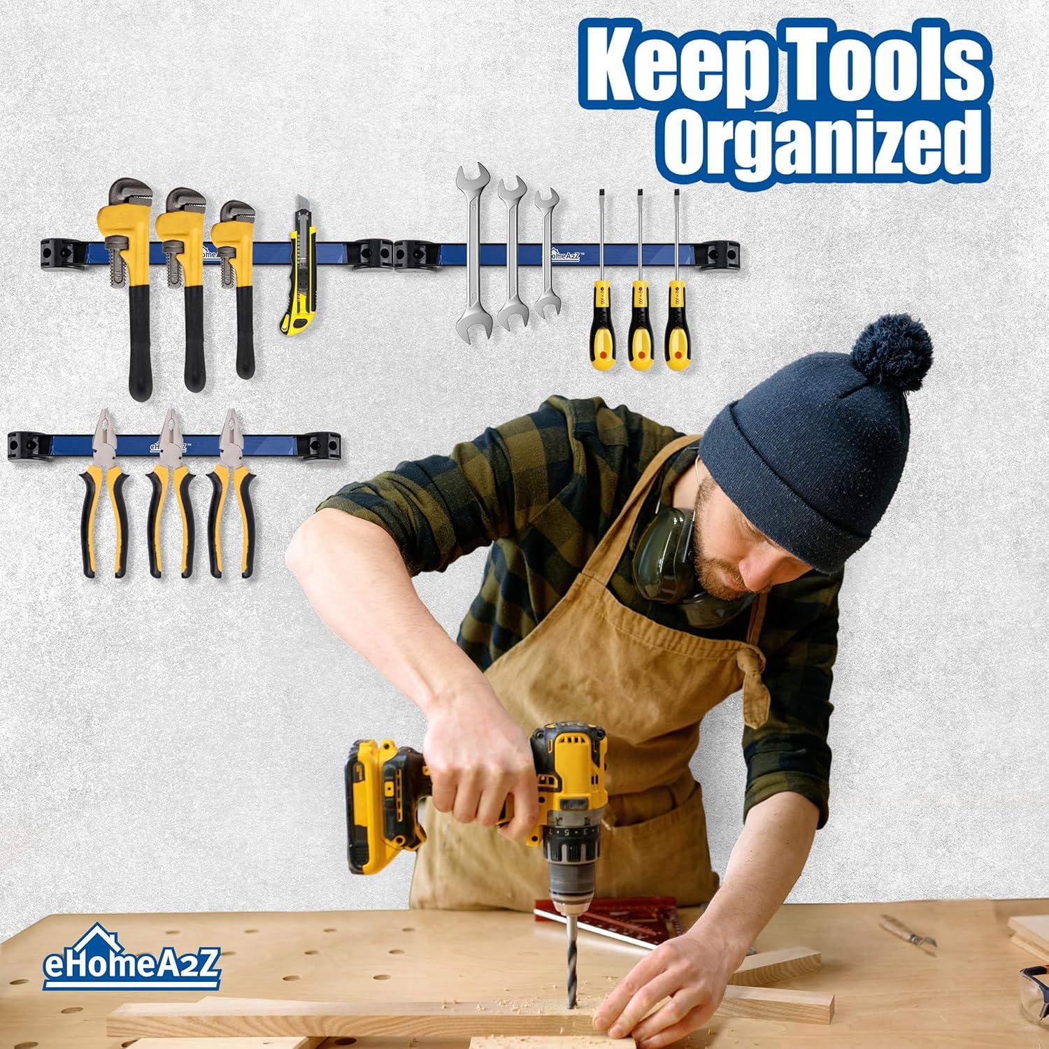 Soporte Magnético para Herramientas EHOMEA2Z 30.48 cm - Paquete de 4