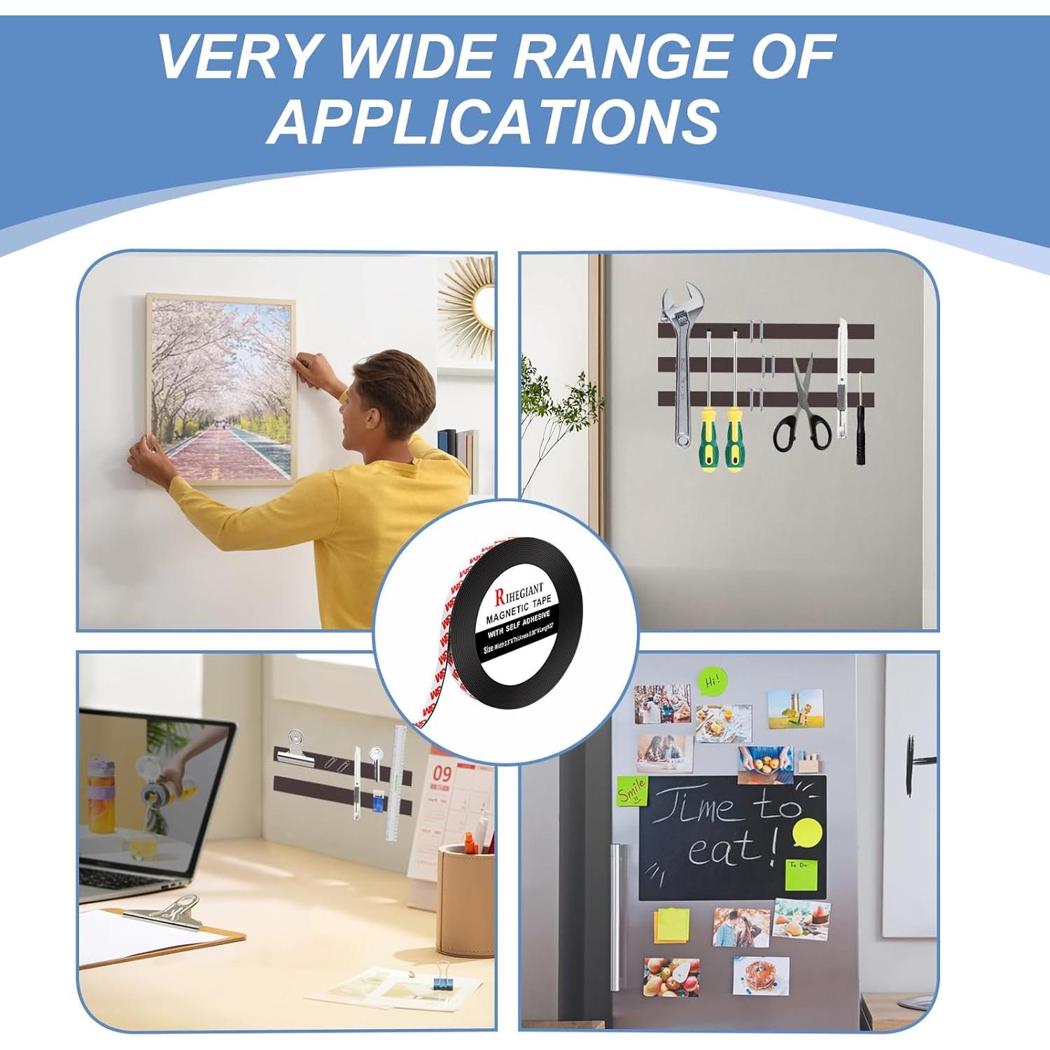 Cinta Magnética Adhesiva 3M RIHEGIANT 1.27 cm x 4.88 m