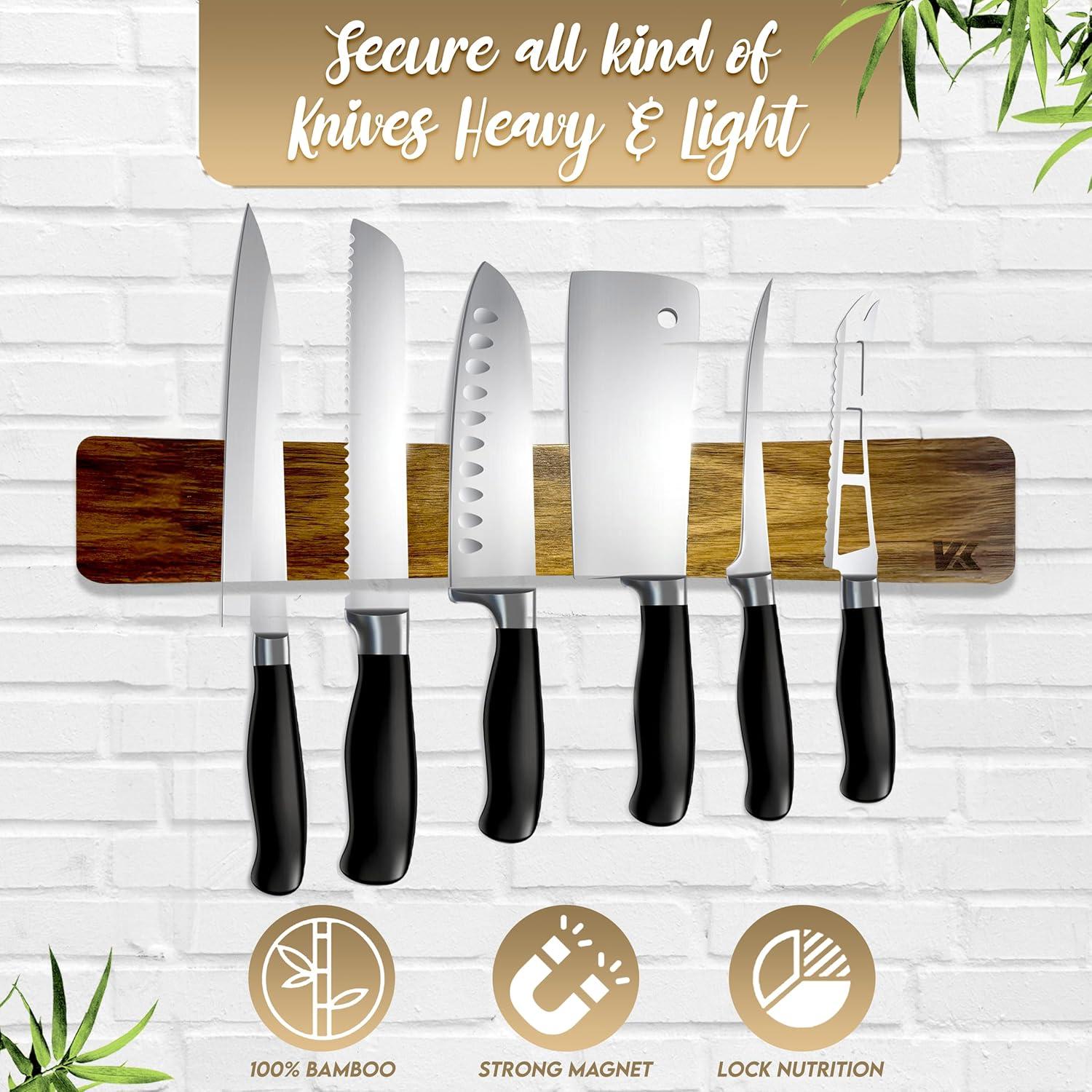 Soporte Magnético para Cuchillos Kiaansh-Kiavi 40.6cm Madera