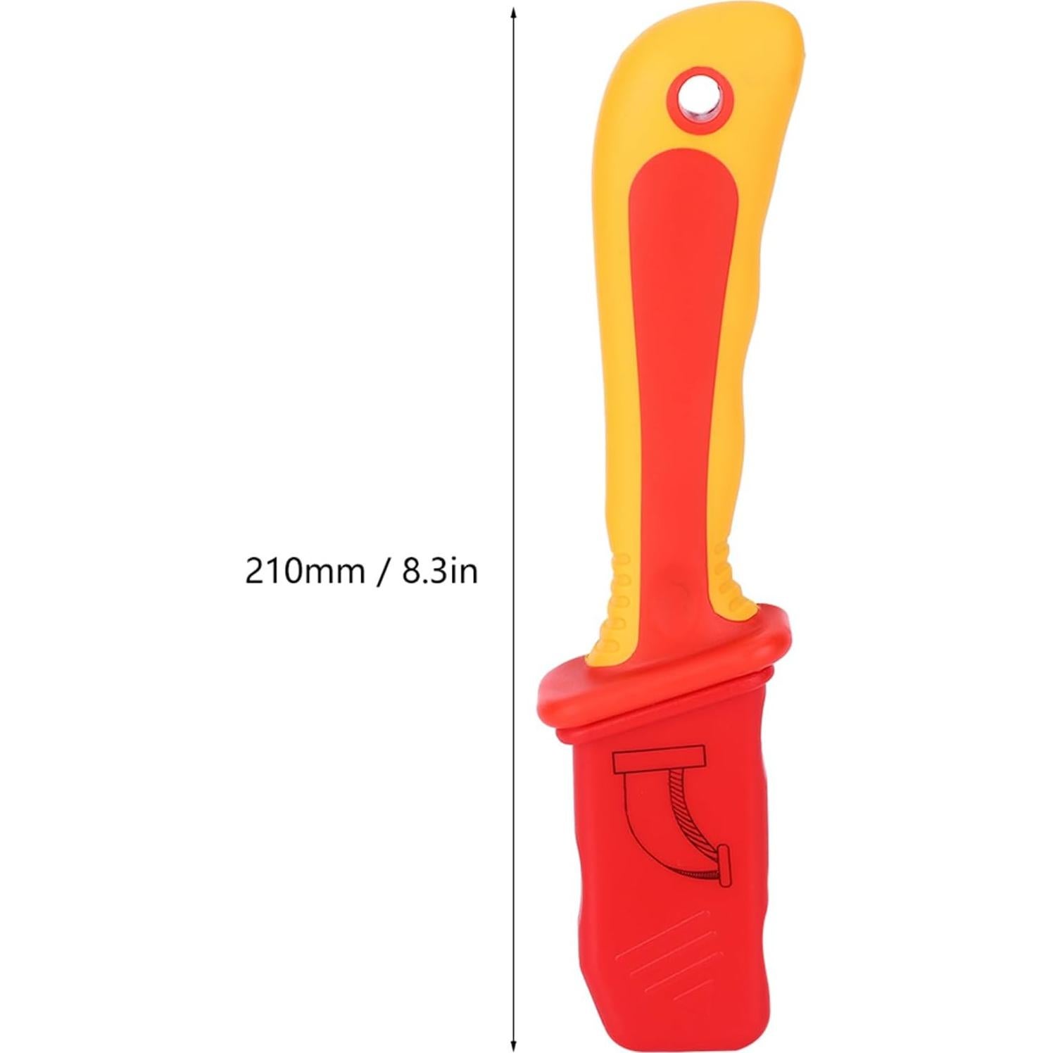 Cuchillo de Electricista Aislado Akozon 1000V 21cm Acero Inoxidable
