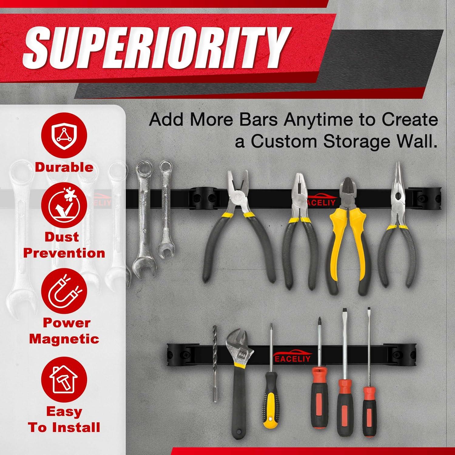 Organizador Magnético EACELIY 6 Piezas 33 cm para Herramientas