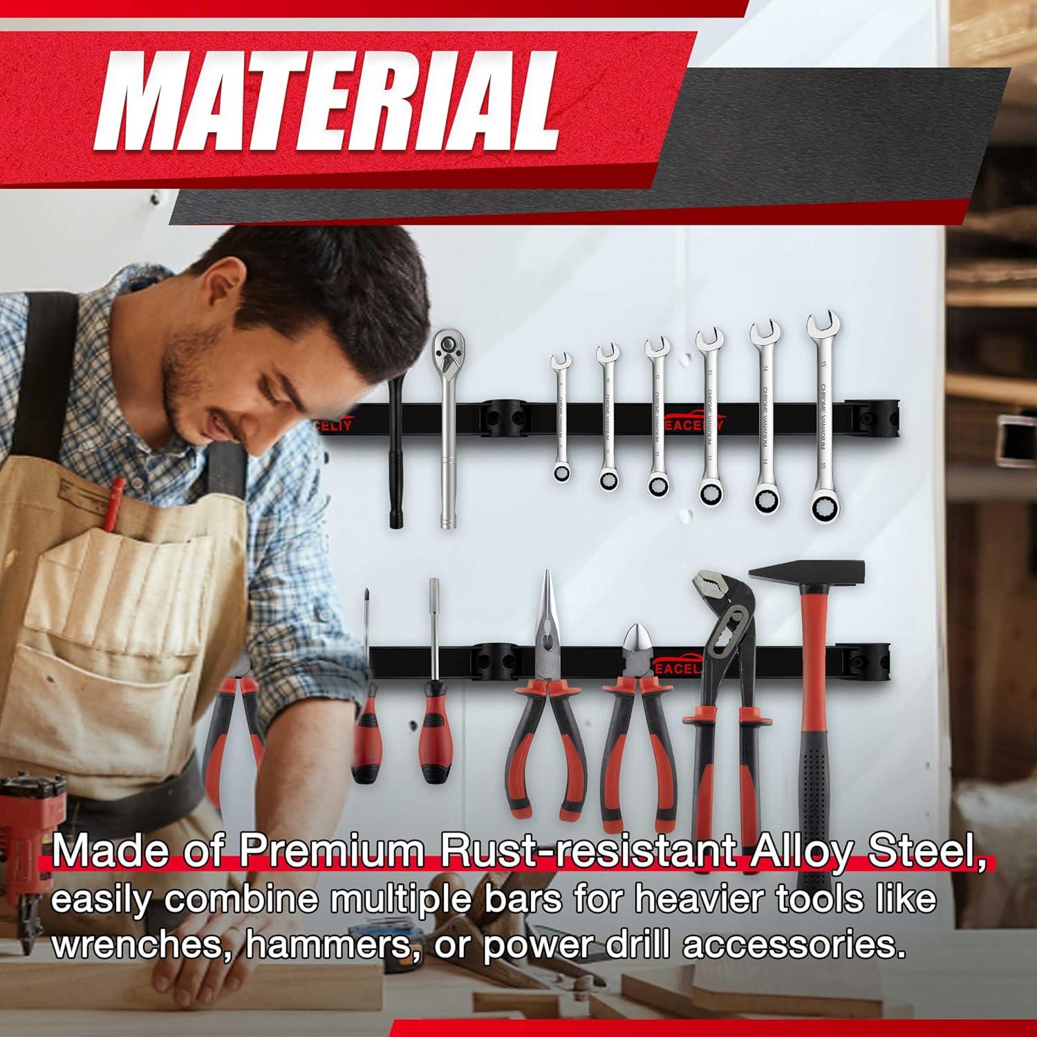 Organizador Magnético EACELIY 6 Piezas 33 cm para Herramientas