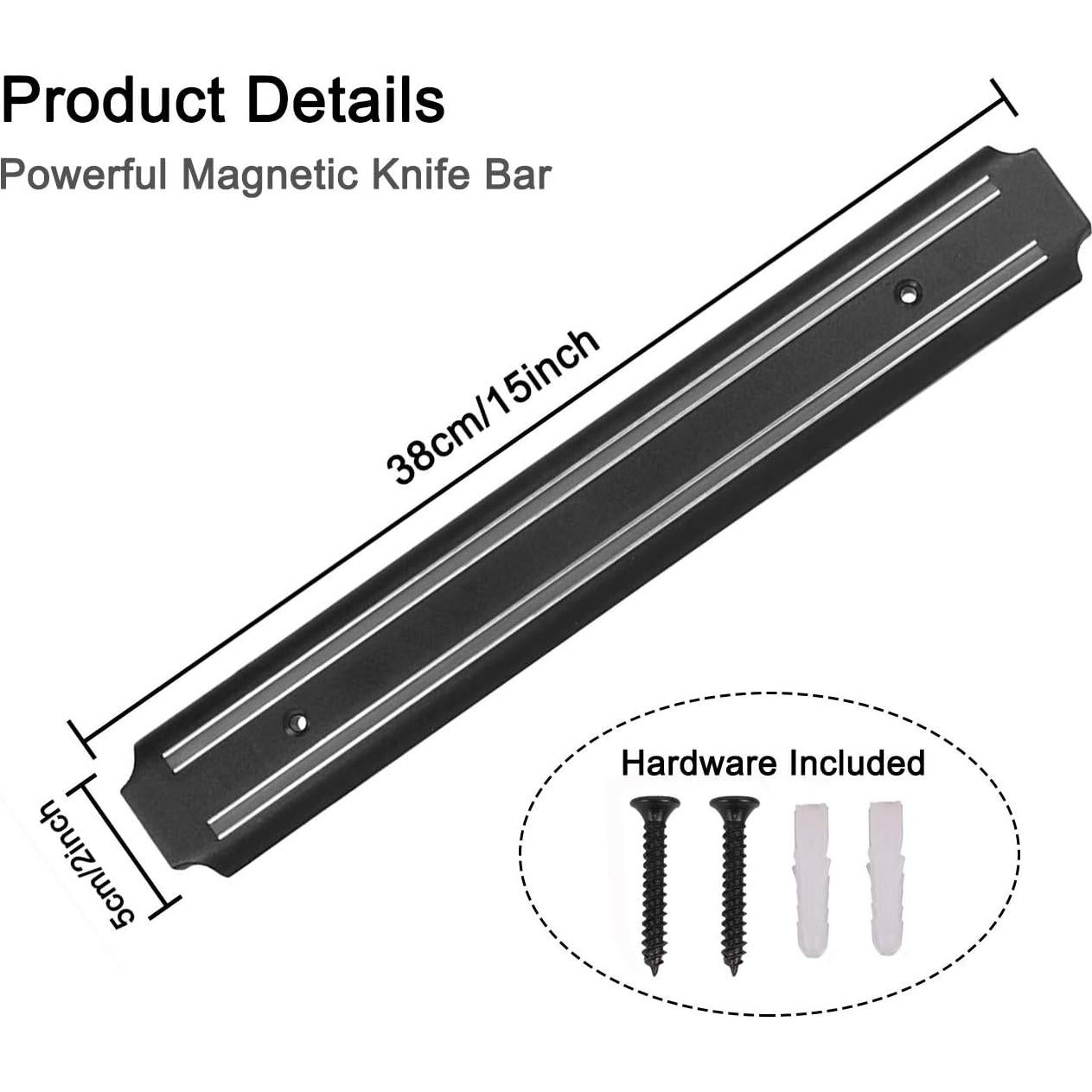 Tira Magnética para Cuchillos ARCPRM 38 cm - Organizador Multiusos
