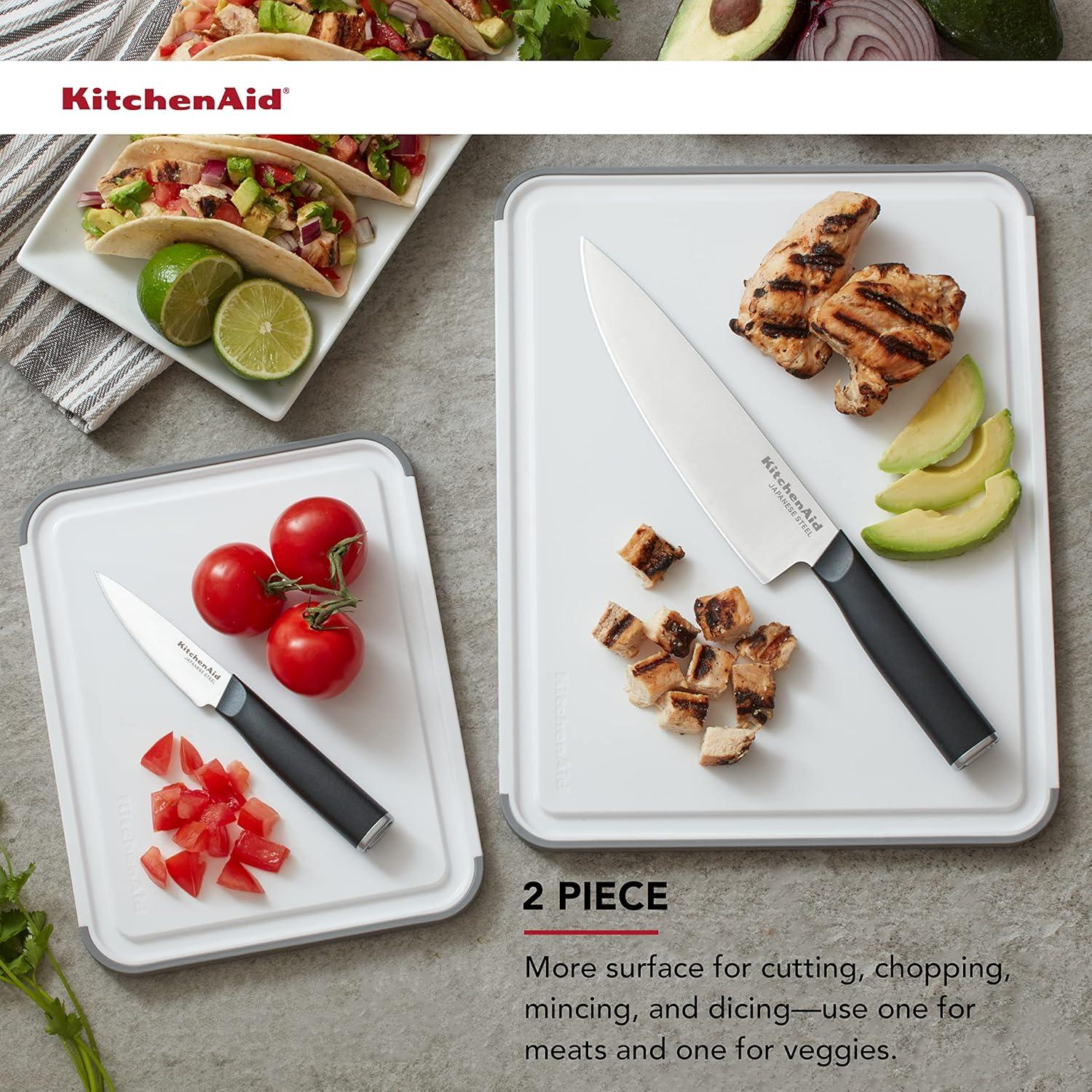 Juego de 2 Tableros de Corte Antideslizantes KitchenAid 35.56x27.94cm