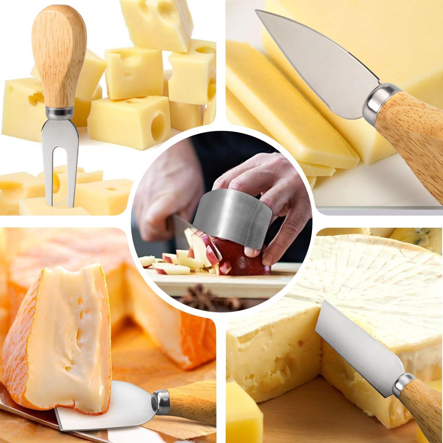 Juego de Tablas de Cortar de Bambú KEGDAN con Soporte 3PCS