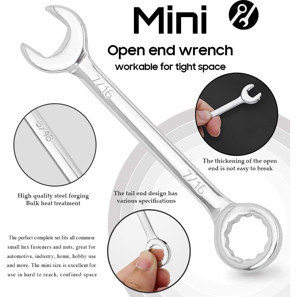 Juego de 20 Llaves Combinadas Eyech 4-11mm y 5-11mm