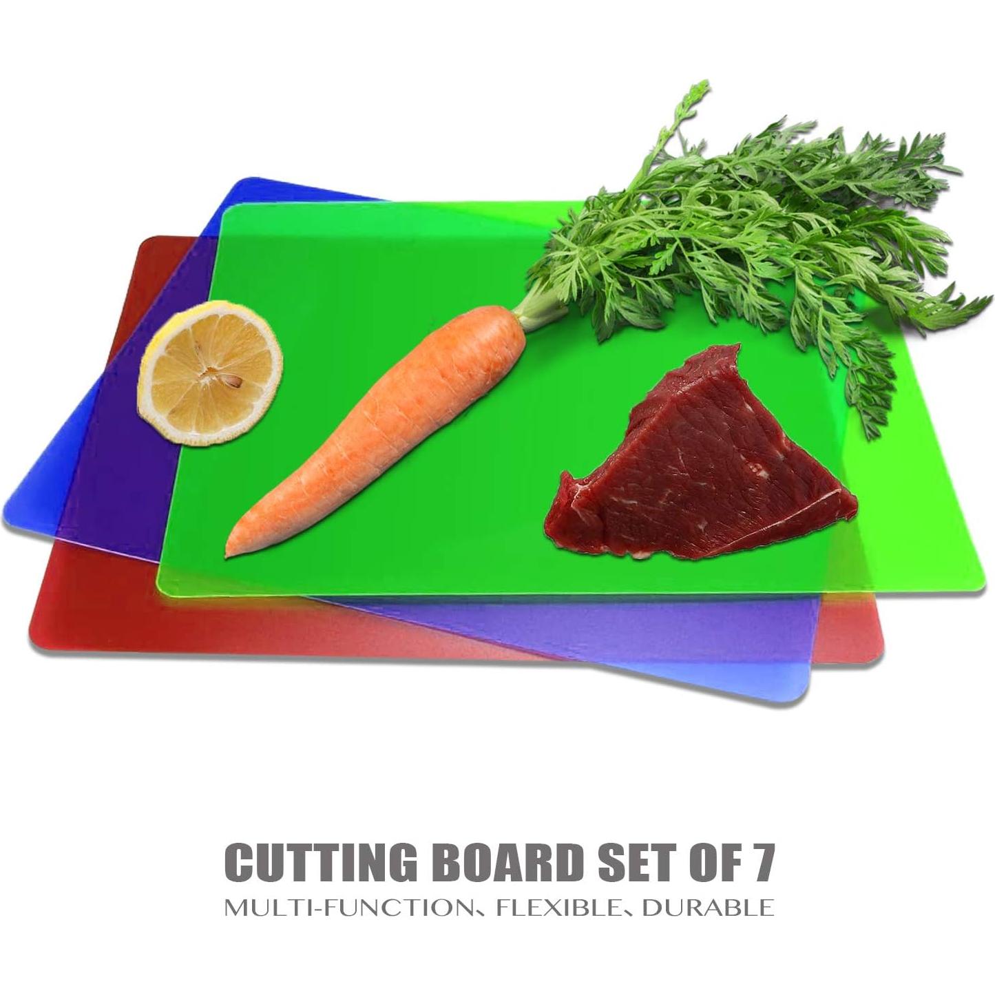 Juego de 7 Tablas de Cortar Fotouzy 38x30 cm Sin BPA