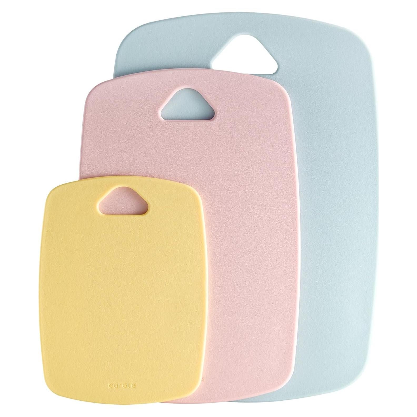 Juego de 3 Tablas de Cortar CAROTE de Plástico Colorido