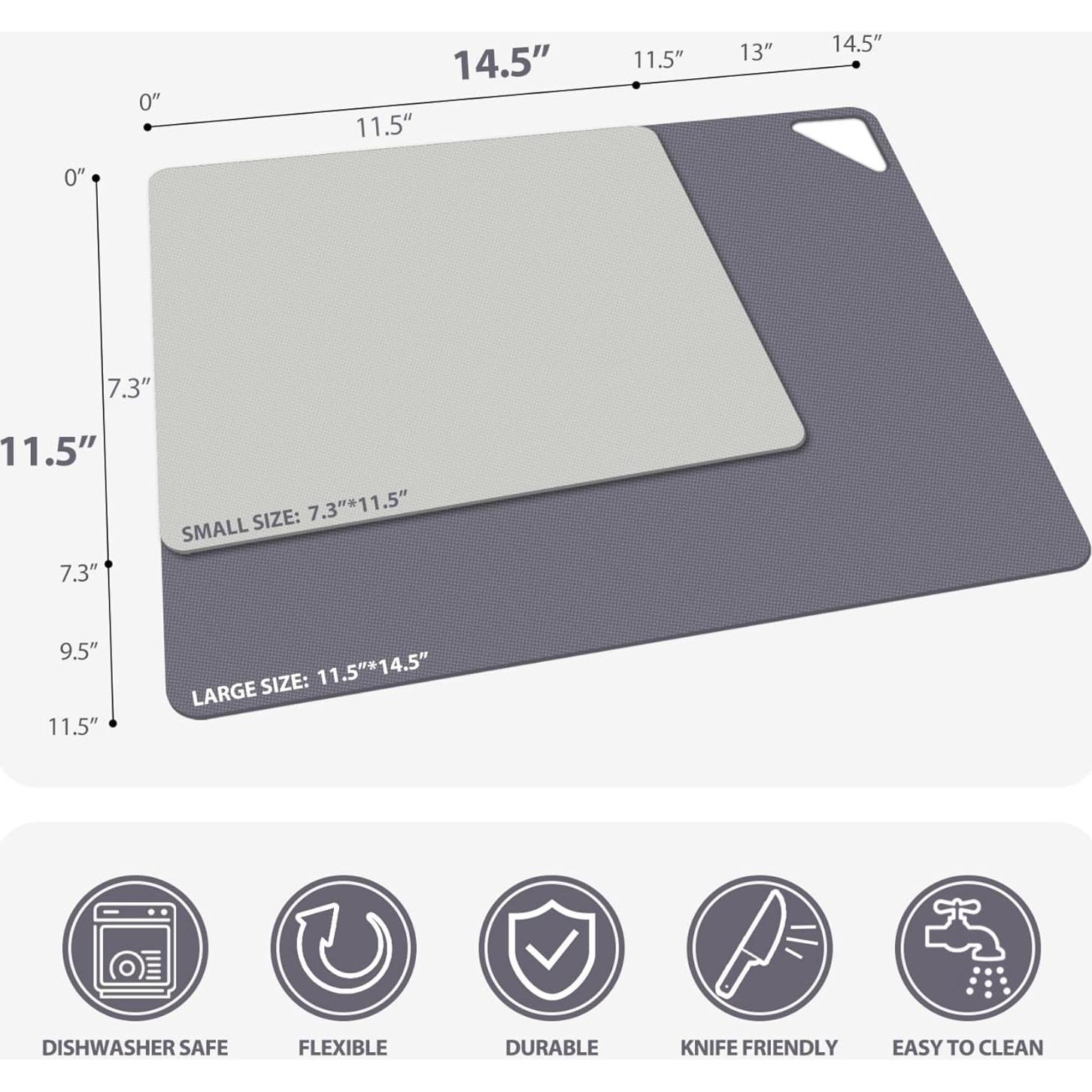 Set de 6 Tablas de Cortar Flexibles WK Antideslizantes 1.2mm