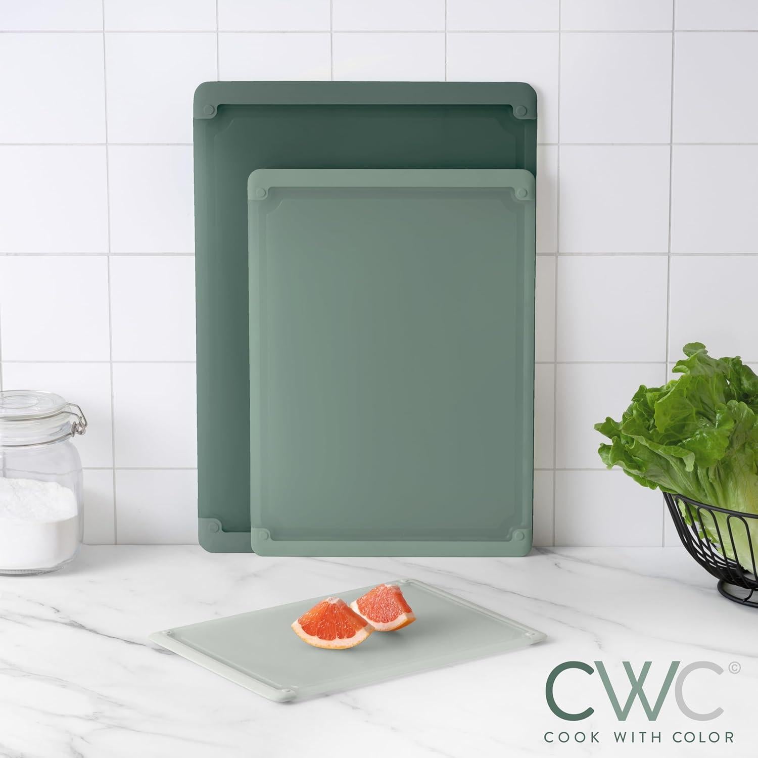 Juego de Tablas de Cortar COOK WITH COLOR 3 Piezas Antideslizantes