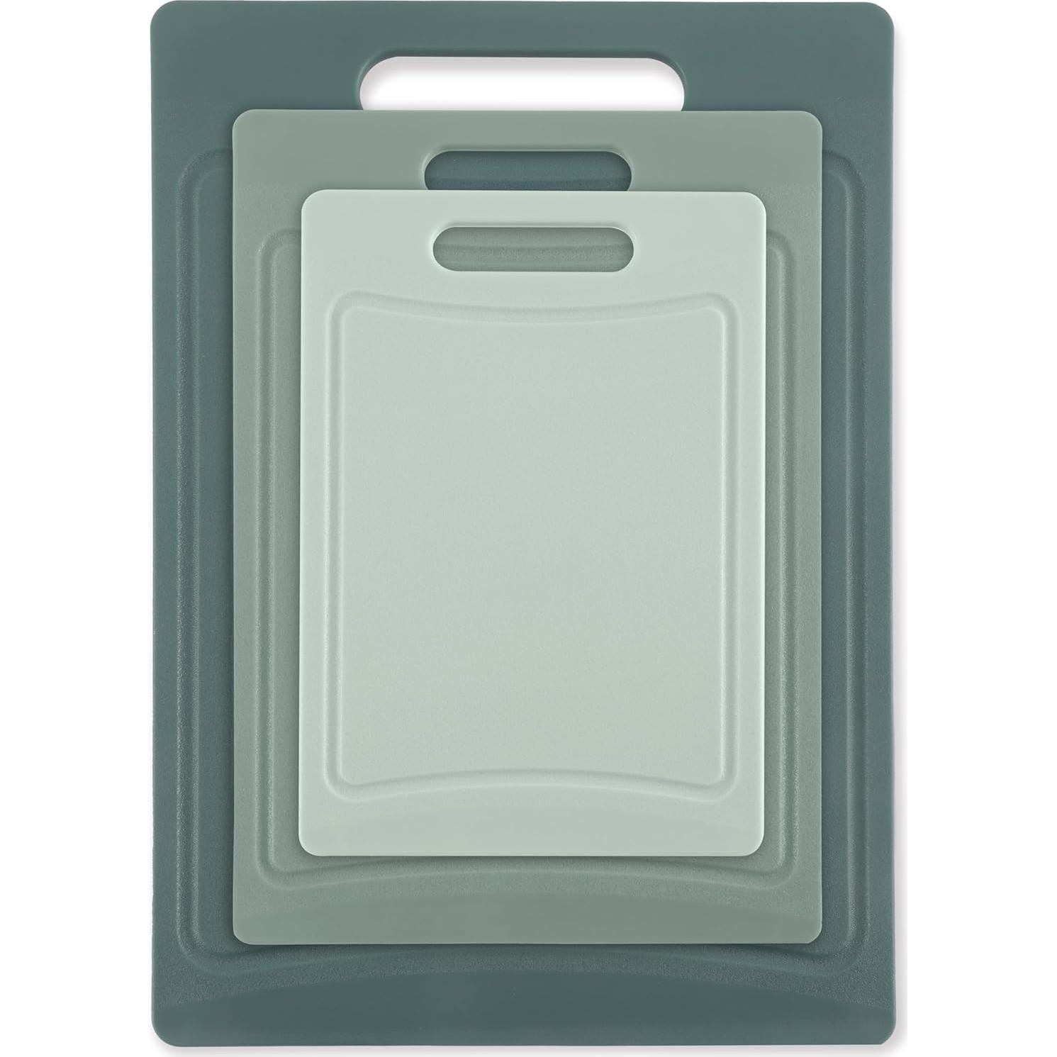 Juego de 3 Tablas de Cortar Antideslizantes COOK WITH COLOR Menta