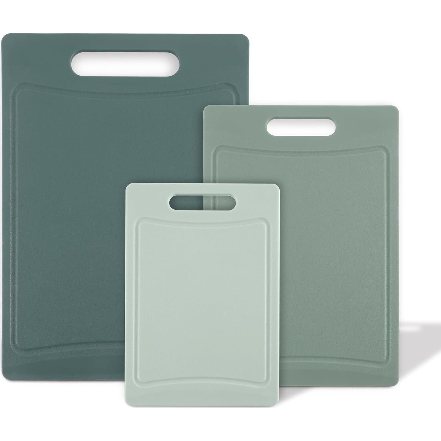 Juego de 3 Tablas de Cortar Antideslizantes COOK WITH COLOR Menta