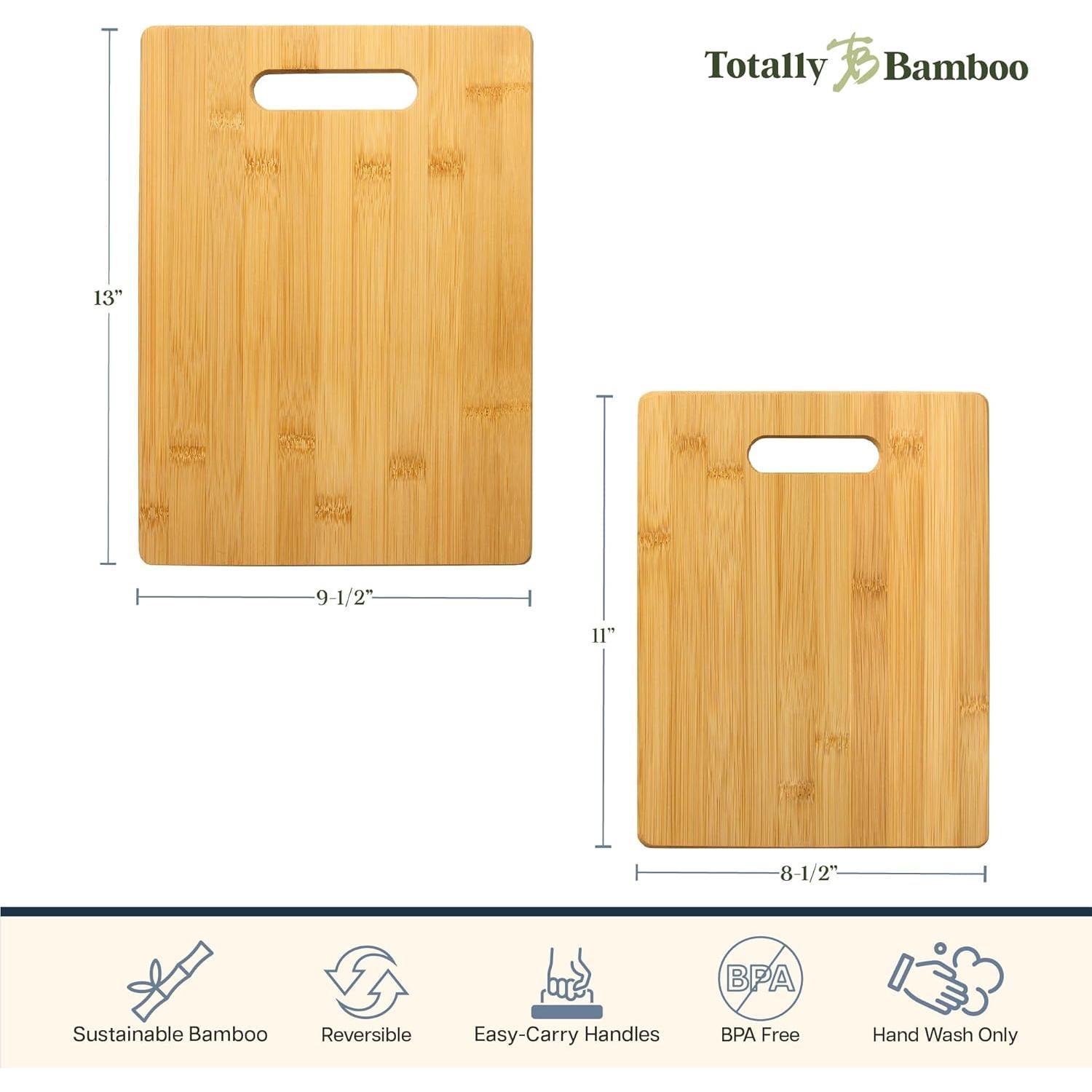 Juego de Tablas de Cortar de Bambú 2 Piezas Totally Bamboo