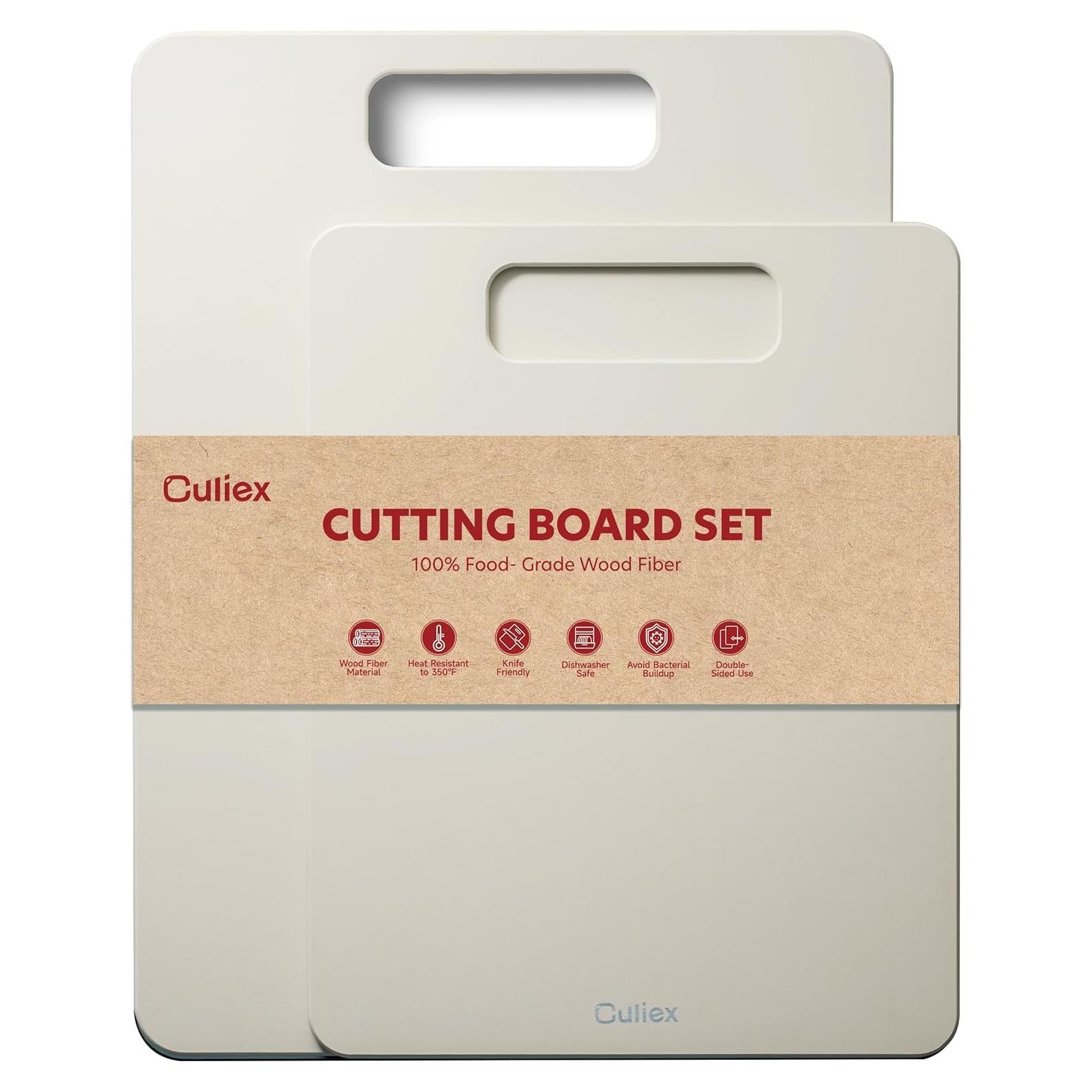 Juego de 2 Tablas de Cortar Culiex de Madera Ecológica