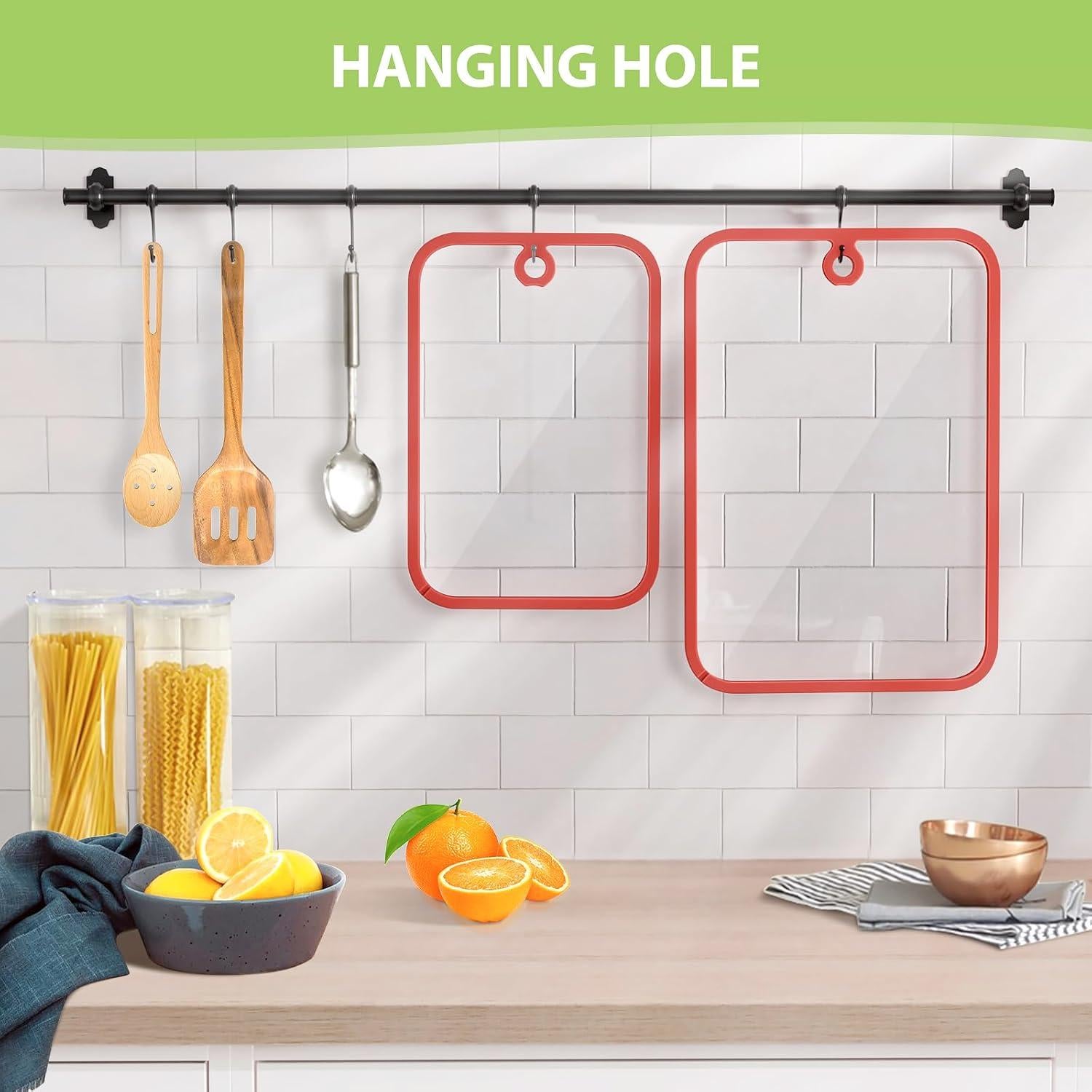 Juego de 2 Tablas de Cortar de Vidrio Freshmage 38x25 cm y 30x20 cm