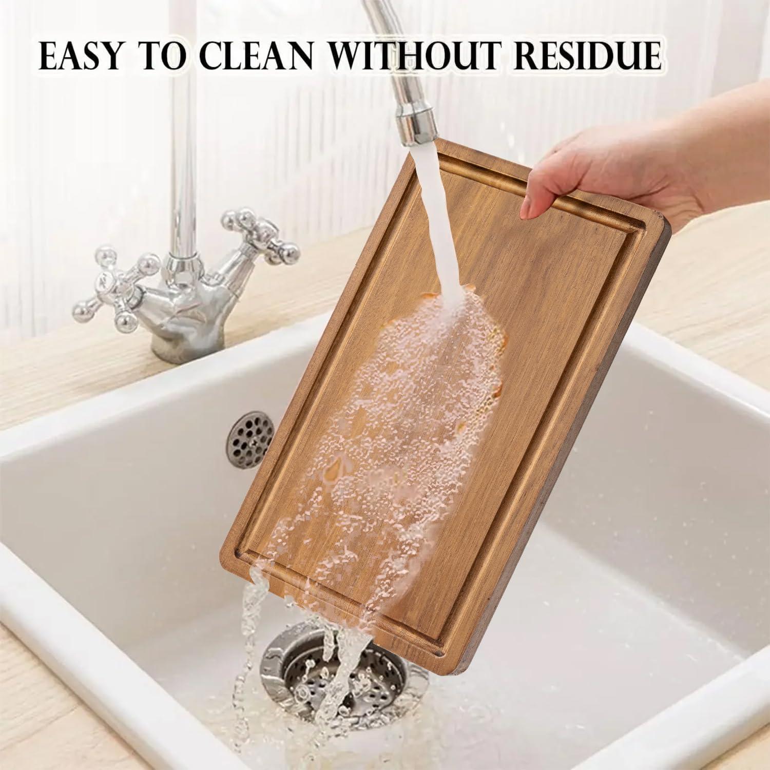 Set de 3 Tablas de Cortar de Madera KOLWOVEN - Acacia 43.2x30 cm