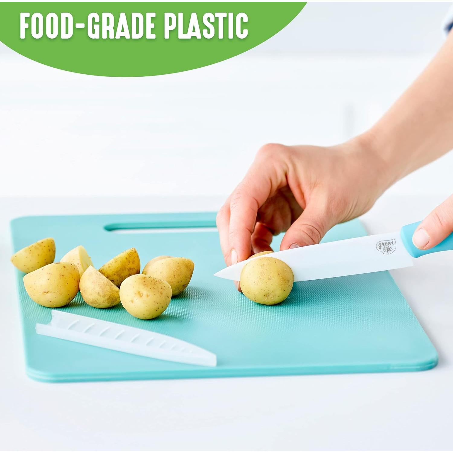 Juego de Tablas de Cortar GreenLife 2 Piezas Turquesa 20x30 cm