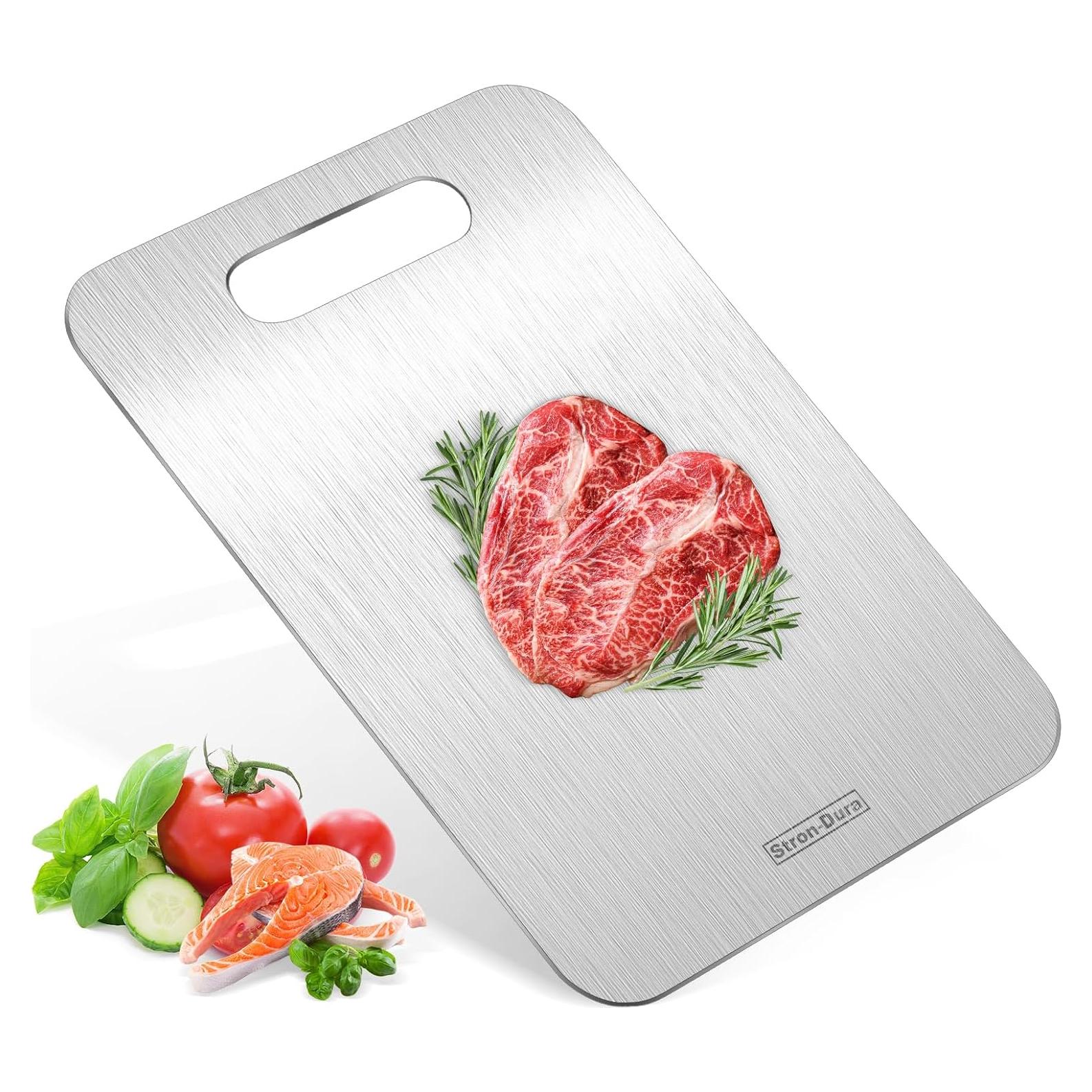 Tabla de Cortar Stron-Dura Acero Inoxidable 29.2x20.3 cm